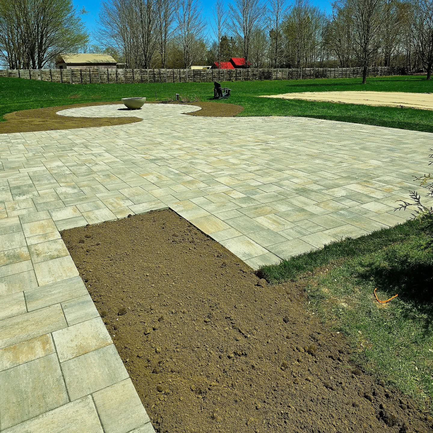 The McCormack's new patio..