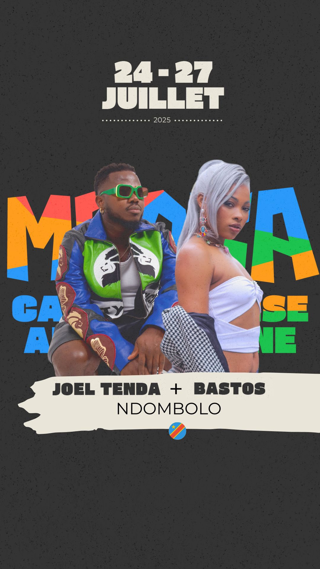 🚨 NDOMBOLO ROYAL ALERT ! 🚨
Le samedi au Camp MBOKA, prépare-toi pour un atelier historique avec un duo de feu : JOËL TENDA x BASTOS
🔥 D’un côté, @joel.tenda , la machine du Ndombolo, avec son flow explosif et sa technique légendaire.
🔥 De l’autre, Bastos aka @merveilleyamado , la reine du Ndombolo, avec sa puissance scénique et son élégance féroce.
Pour la première fois ensemble à Montréal, ils vont partager la scène et t’embarquer dans un atelier signature qui va mettre le feu tout simplement 💥
📅 Samedi 26 juillet 2025 – Camp MBOKA
🎟 Inclus dans ton full pass – 4 jours restants pour la 2e WAVE 👉 uplift514.com
Clique. Réserve. Danse. Prépare-toi à écrire l’histoire.
#MbokaCamp #JoelTenda #Bastos #MerveilleYaMado #Ndombolo #KinshasaVibes #DanseAfro #Uplift514 #CliqueRéserveDanse #CampDeDanseAfroUrbaine