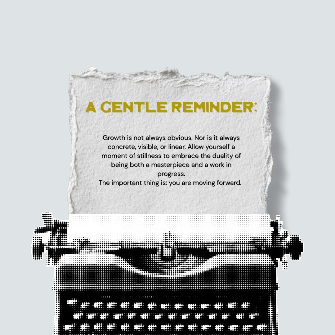 Just a reminder:
Growth doesn’t always announce itself.
It’s not always loud or obvious.
Sometimes, it looks like resting when you used to push through.
Saying no when you used to people-please.
Or simply trying again after a hard day.
It’s easy to miss these shifts when you’re in them.
So be gentle with yourself.
You’re doing more than you think.
✨ Sometimes I catch myself being super critical of my own self. I make myself spiral into a slew of anxiety driven thoughts about how I am not doing enough to be the person I envision in my head. Then I realized, I am trying my best, life is not a competition, and I am showing up in ways I never would have before.
Growth doesn’t always look like a win.
But it’s still growth.
#SelfCompassion #PersonalGrowth #GentleReminders #ProgressNotPerfection #LifeCoachThoughts #MindsetMatters