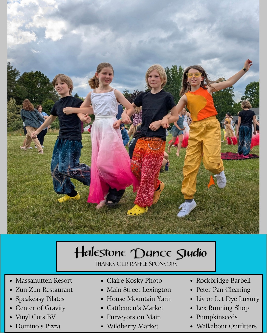 Thank you to the amazing local vendors and businesses that contributed to our raffle!
Tickets sold at both shows; winners will be announced on Saturday, 5/10 at intermission. You don't need to be present to win!
Come celebrate the beauty of our community Friday, 5/9 and Saturday, 5/10 at 6pm @loveboxerwood ❤️
@zunzunlex @speakeasypilates @centerofgravityyoga @vinylcutsbv @clairekoskyphoto @mainstreetlex @massresort @housemountainyarnco @cattlemens_market @purveyorsonmain @wildberrymarketlex @rb_barbell @liv_or_let_dye @lexrunning @pumpkinseeds_lex @walkabout_outfitter #peterpancleaning #dominos #halestonedancestudio