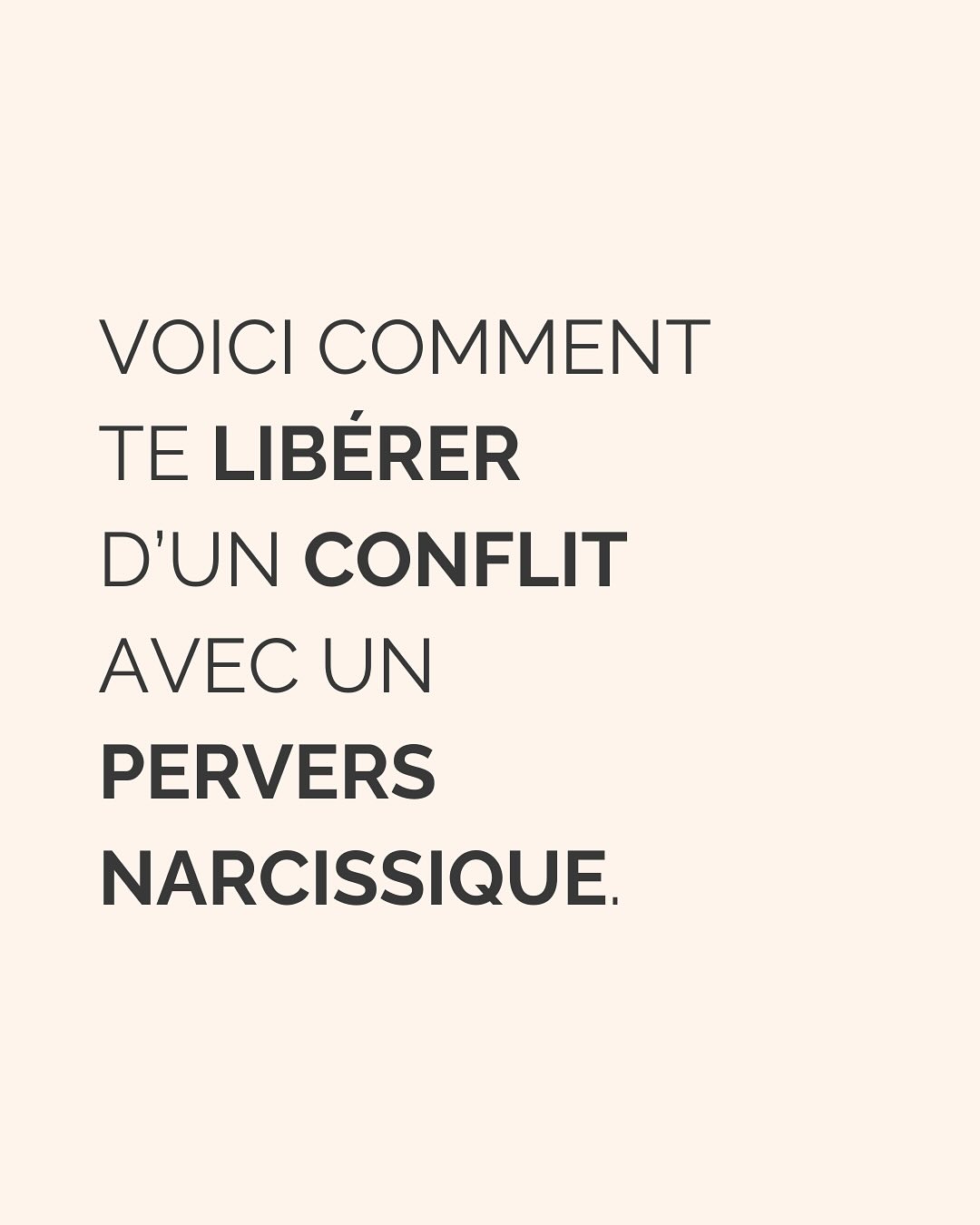 Se défaire de l’emprise d’un ou une PN est un parcours du combattant. Que ce soit dans les relations amoureuses, amicales, la famille et même évidemment au boulot (oui, ils sont partout !).
Si c’est ton cas, ne perds pas espoir et ne culpabilise pas. Tu fais de ton mieux et à ton rythme pour t’en sortir.
Avant de trouver la force de partir (le/la PN te pompe toute ton énergie précisément pour que tu n’aies pas la force de partir) voici la meilleure chose que tu peux faire pour TOI :
Montre-lui que TU SAIS. Que tu n’es pas DUPE. Tu as repéré son petit jeu, tu peux même en décrire les tenants et aboutissants. Tu sais reconnaître ses manipulations, ses phrases assassines. Mais elles ne te touchent plus. Elles ne t’atteignent plus.
(Oui ok, c’est pas vrai, mais il doit le croire, et toi aussi ;))
Un.e PN à découvert n’aura plus jamais la même emprise sur toi. Ça ne suffira pas totalement à te faire sortir de ses griffes, mais ça t’aidera à te sentir plus forte, plus confiante, pour faire les premiers pas loin de lui.
Crois-moi, je suis passée par là…
————————————————————————
Je suis Emilie, thérapeute & coach diplômée spécialisée dans la dépendance affective et les troubles émotionnels.
J’aide les femmes qui souffrent de schémas toxiques répétitifs à aimer sereinement et librement, sans plus jamais s’oublier.
Tu te reconnais dans mes posts ? Prenons 30 minutes pour faire connaissance.
Rdv sur mon site emilie-leduc.com ou dans le lien que tu trouveras ci-dessus dans ma bio
#dependanceaffective #manipulation#relationtoxique#addiction#dependance#peurs#blessuredabandon#rupture#couple#hypersensibilité #emotions #gestionemotions #hypersensibles #abandon #perversnarcissique #depression #blessuredelame #selflove #amourdesoi #tinder#date#rencontre #angoisse#solitude #lovecoach #pn #devperso #amourdesoi