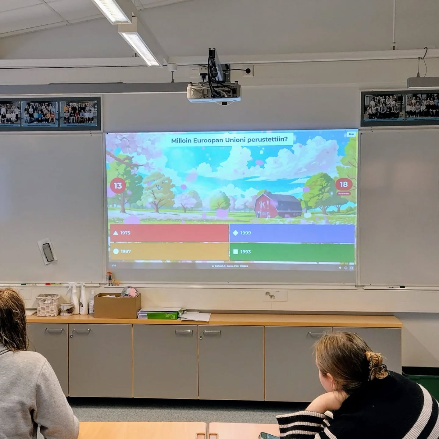 Eurooppa-viikon huipennuksena pidettiin Eurooppa-päivänä kahoot. Parhaimmille oli jaossa pieniä palkintoja!😋 #epas #Eurooppa