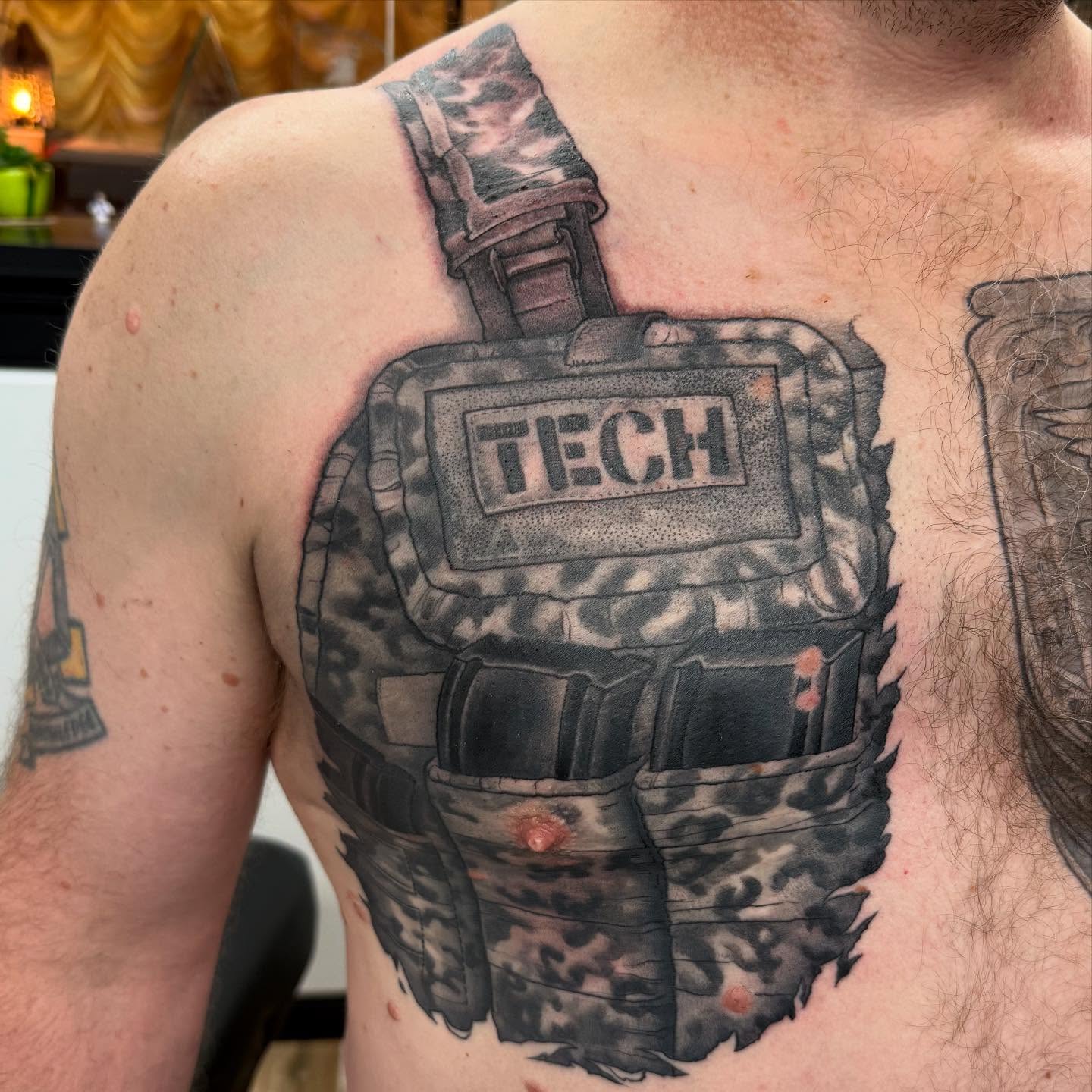 Plate carrier rip out on long time client/friend.