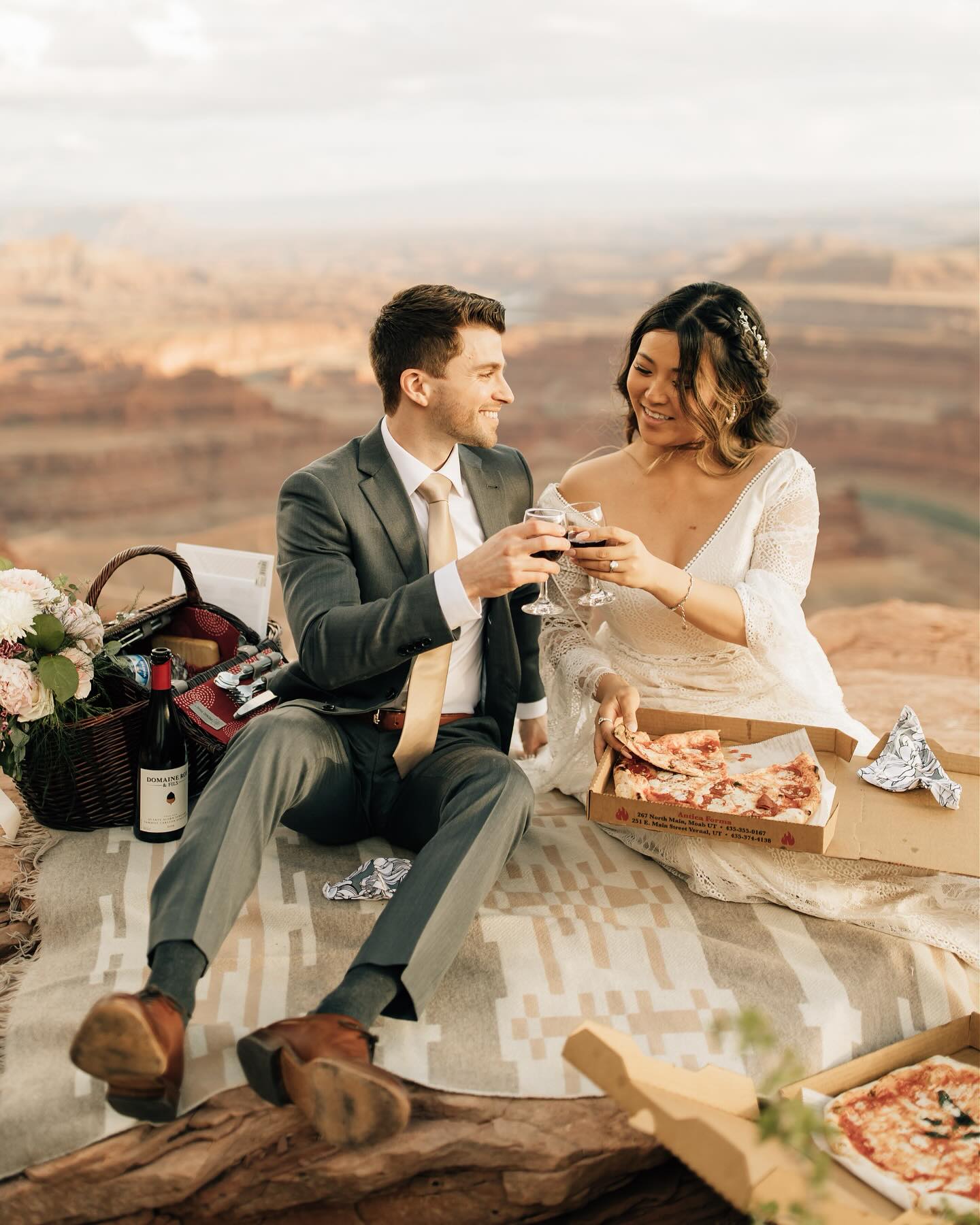 cheers to more picnics in cool places (and our sick elopement)