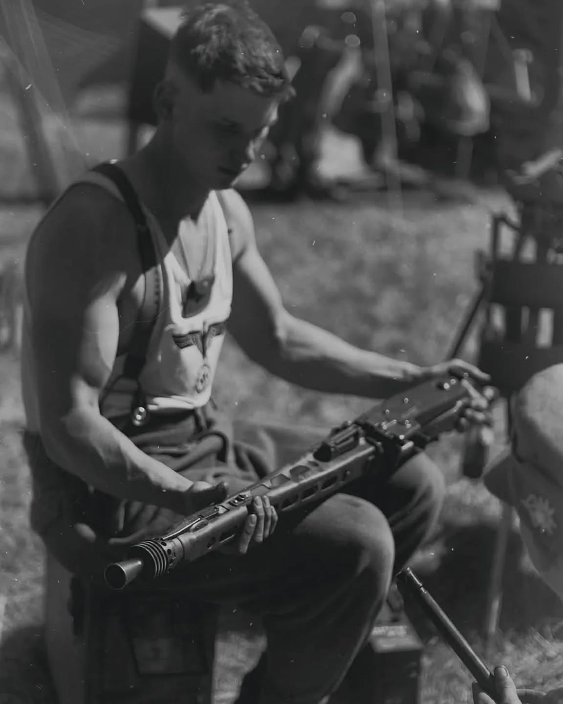 Gefreiter Francken inspecting the MG42 after teaching our young members about the use and cleaning of it
➖➖➖➖➖➖
#krieg #reenactmentgear #ww2 #pioniere #drk #officer #germany #deutschland #austria #worldwar2 #heer #Funker #ww2reenactment #mountaintroops #gebirgsjäger #sanitäter #nonpolitical #edelweiss #gbj #gebirgsjager #reenactors #reenactment #german #soldier #sanitater #jager #ww2german #reenactor #panzeralarm
📸© @geb.jag.r.100
➖➖➖➖➖➖
🔎We are a Gebirgsjäger reenactment group stationed in the Netherlands. We mostly participate in events in Belgium, the Netherlands and Germany. If you are interested in joining our group, you can send us a message!
➖➖➖➖➖➖
© All copyright belong to their respective owners
➖➖➖➖➖➖
⚠️ This page is Non-political,
Any comment inciting hatred, discrimination or violence will be deleted
➖➖➖➖➖➖
✏ Comment and tag your friends!
➖➖➖➖➖➖
Check out my kameraden:
@gebirgs.sanitats.abtl.95
@helferinnen
@historicalwarfareinc
@the_dutch_historian
@die_gespenster
@edelweissgruppe