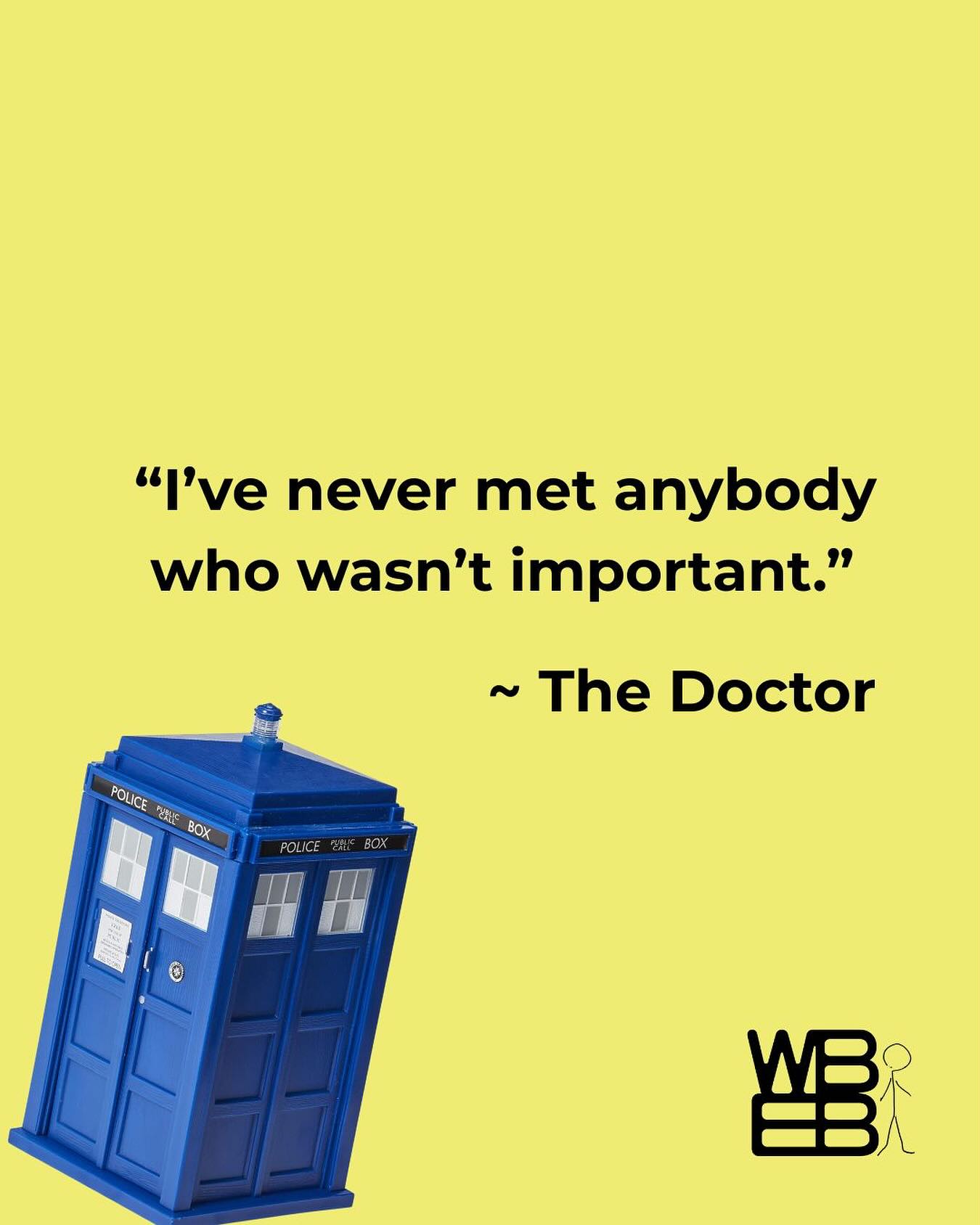 “I’ve never met someone who wasn’t important”.
-The Doctor
#thedoctor #doctorwho