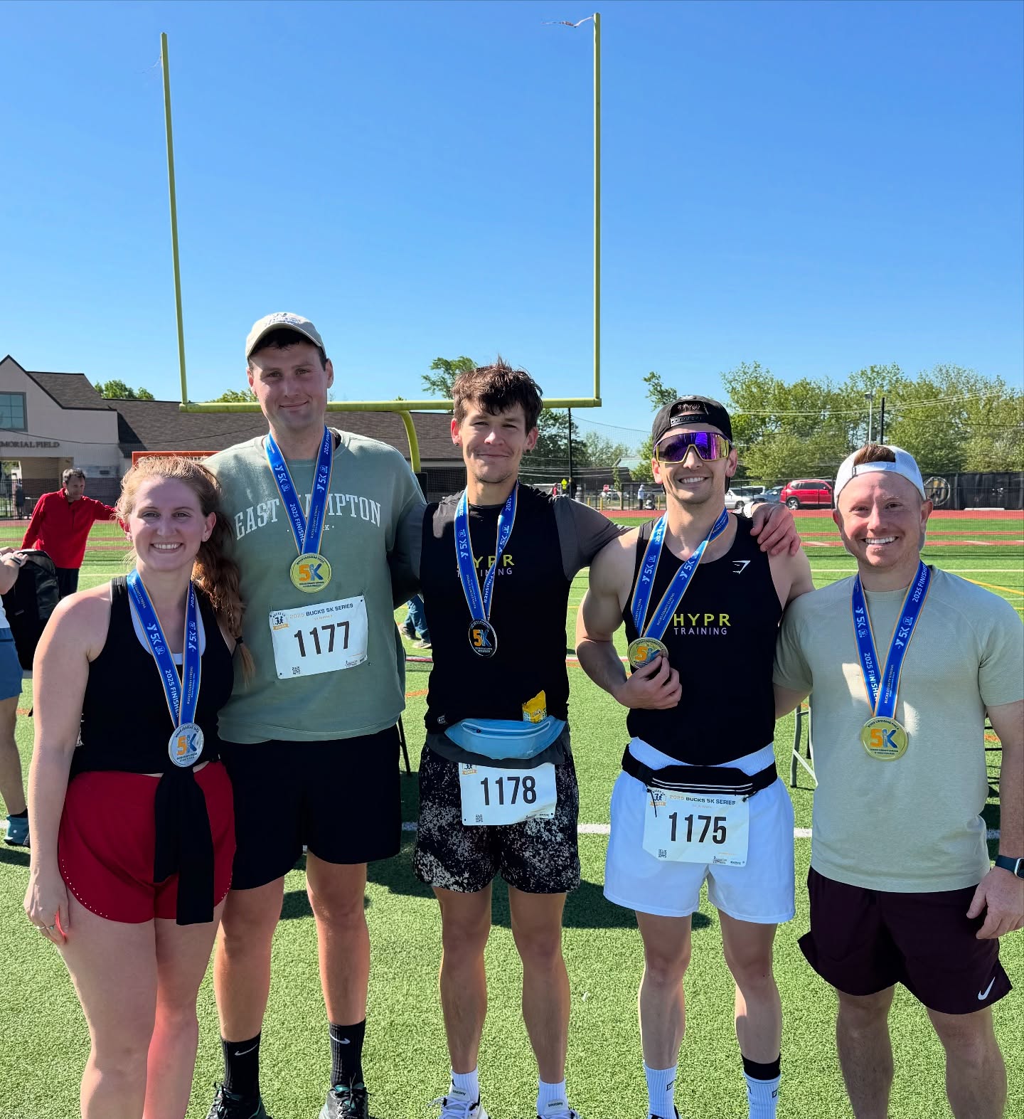 5/5 PRs for #teamHYPR ! Everyone showed up and crushed the @rivercrossingymca 5K today!