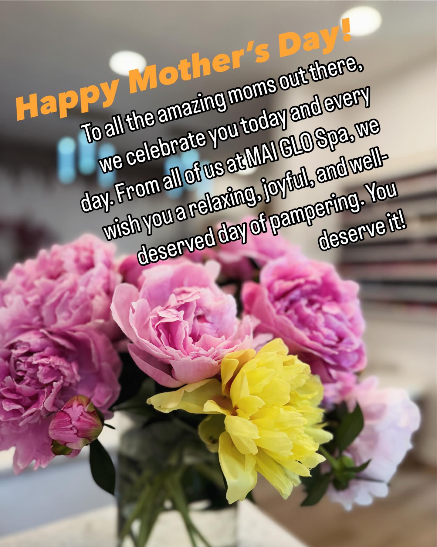 Shorter
Happy Mother’s Day!
To all the amazing moms out there, we celebrate you today and every day. Thank you for your strength, love, and endless care. From all of us at MAK GLO Spa, we wish you a relaxing, joyful, and well-deserved day of pampering. You deserve it!