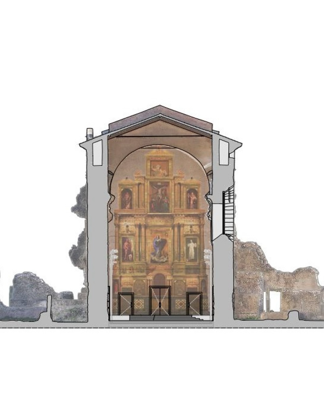 Restauració de l’Església Major de la Cartoixa de Valdecrist en Altura, Castelló. Aquests dies estem concentrats amb projectes i visites d’obra que vos anirem contant. Avui vos portem aquests dos planols que formen part de la Restauració de l’espectacular Cartoixa de Valdecrist.
•
#vas #virtuachstudio #restauracion #restoration #architecture #arquitectura #heritage #patrimonio #fotogrametria #photogrammetry #laserscanner #altura #castello #bic #cartuja #cartoixa #charterhouse #paintings #pintura #history #historia #stone