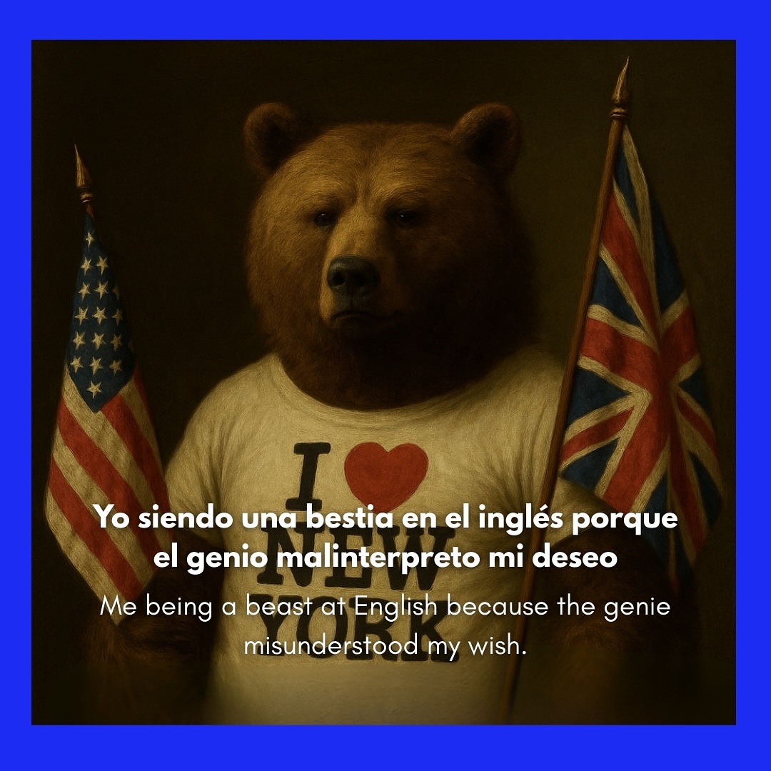 Yo y todas las personas amantes del idioma inglés 🇬🇧🇺🇸
¿Y tú? ¿qué has pedido al genie 🧞?