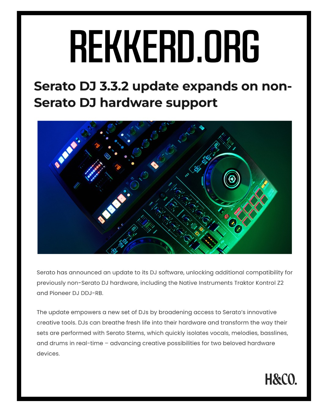 Introducing Serato DJ 3.3.2. 🎛️ This new update expands compatibility for Serato DJ with Native Instruments Traktor Kontrol Z2 and Pioneer DJ DDJ-RB hardware. With performance-driven features now at their fingertips - including the innovative Serato Stems - DJs can explore legendary possibilities with legacy hardware. What hardware do you want to see Serato integration for next?