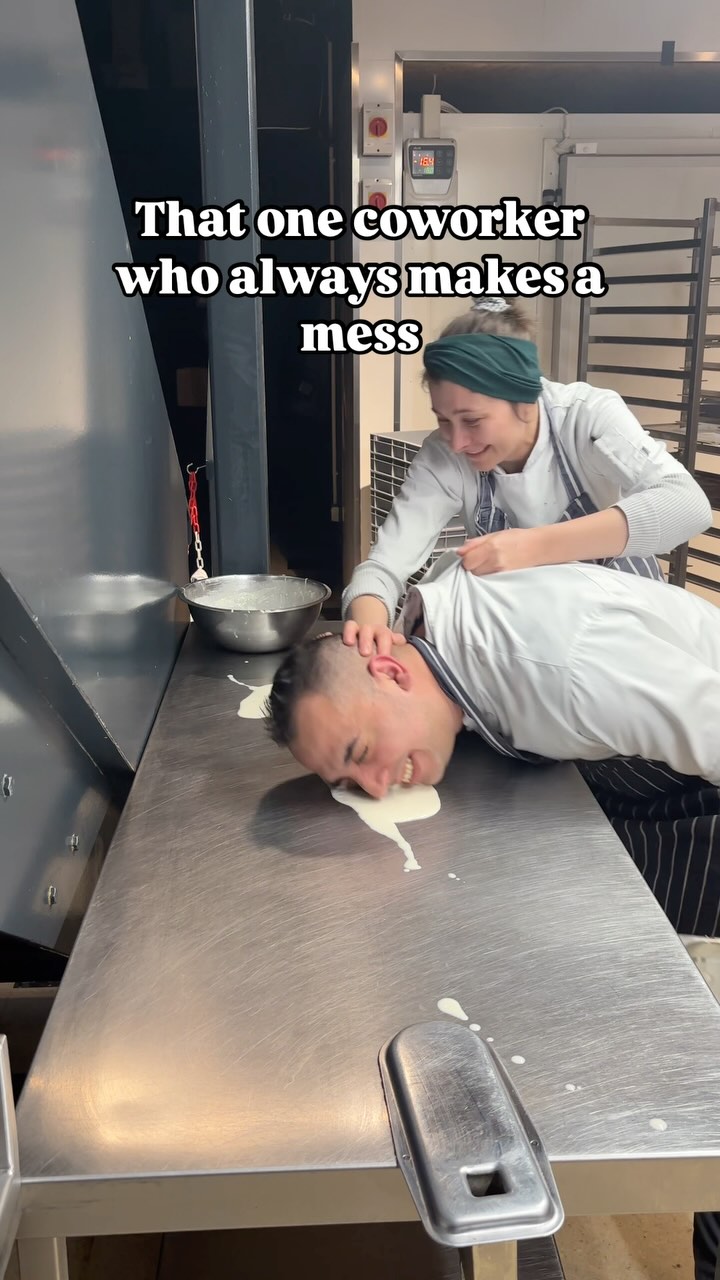 Meet the dynamic duo: Timon & Pumbaa of our bakery!
They may leave a trail of flour and chaos behind them, but they bring flavour, fun, and a LOT of laughs to our kitchen.
Catch them joking around, creating magic (and mess), and being the heart of our behind-the-scenes crew.
Stay tuned — we’ll be introducing more of the team soon!
#bakeryteam #chef #funny #funnyreels #london #londoncafe #londonfood #viral