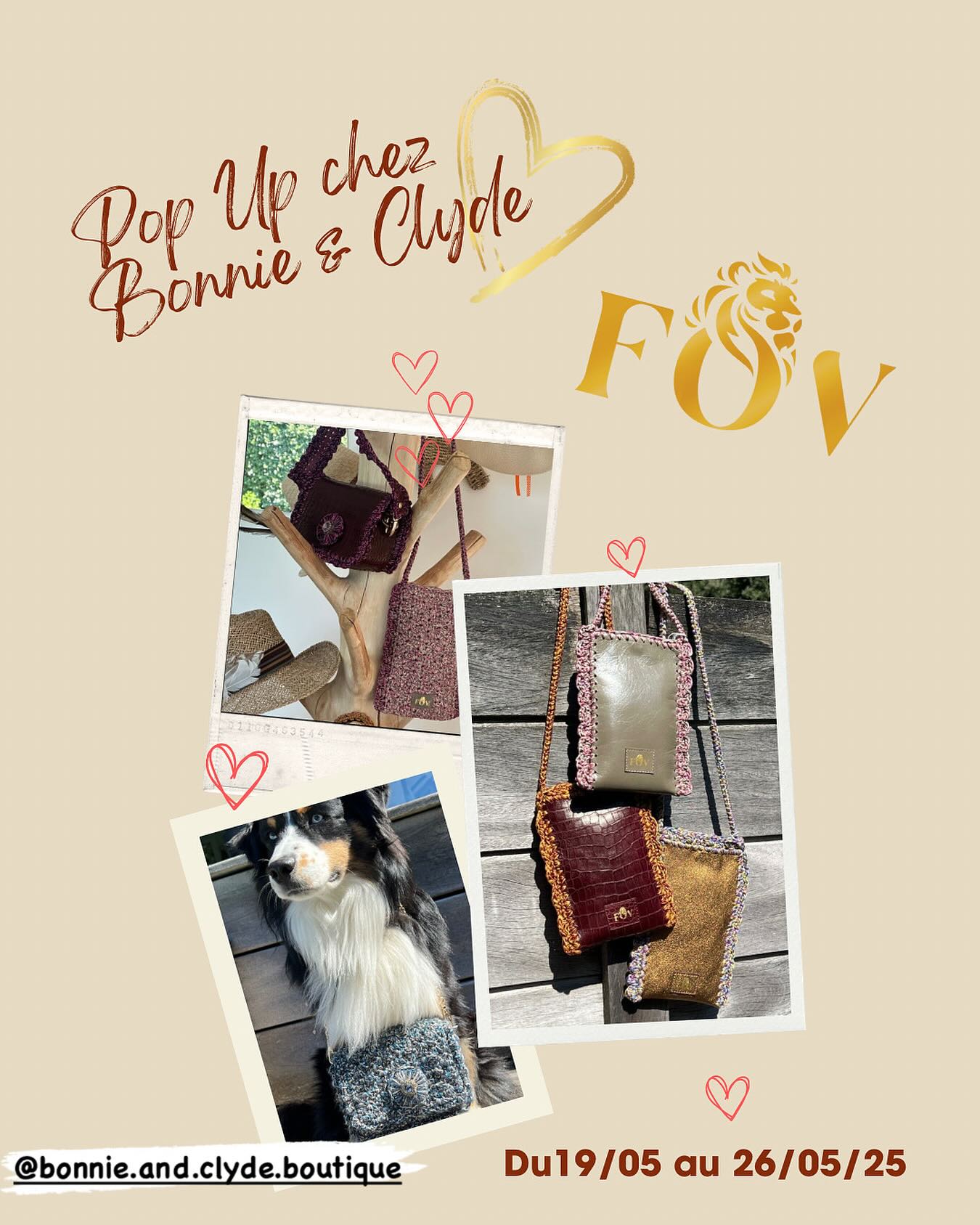 Retrouvez les créations Atelier FOV chez @bonnie.and.clyde.boutique
Du 19 au 26 Mai 2025
#maroquinerie #crochet #sacs #pochettes #faitmains #madeinfrance✂️🇫🇷
