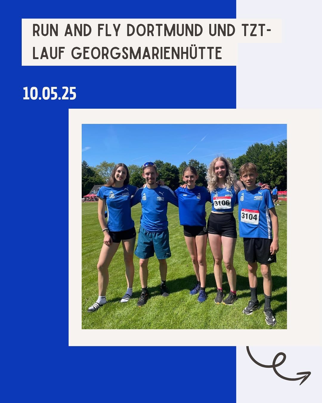 Wieder einmal ein erfolgreiches Wettkampf-Wochenende!
Am Samstag starteten gleich zwei tolle Wettkämpfe in Dortmund von der @lgodortmund und den traditionsreichen Turm zu Turm Lauf des @tvg_leichtathletik
Zunächst unserer Rückblick auf den „Run and Fly“-Wettkampf in Dortmund. Erics Trainingsgruppe präsentiert sich dort über die 100m und Weitsprung mit gleich 5 Athletinnen und Athleten. Mit mehreren Bestzeiten und Bestleistungen im Gepäck ging es zurück nach Osnabrück.
Herzlichen Glückwunsch euch!
Bei bestem Wetter absolvierte fast die komplette Trainingsgruppe von Pesi den Turm zu Turm Lauf in Georgsmarienhütte. Auch hier gab es einige starke Zeiten zu bestaunen und daraus resultierend auch tolle Treppchen-Platzierungen.
Auch hierzu gratulieren wir!
#wettkampf #springen #sprinten #dortmund #pb #weiterso #georgsmarienhütte #landschaftslauf #höhenmeter #bergziege
@noz_de @sport_lich_unterwegs @otb_osnabrueck @stadtosnabrueck @stadtsportbund_osnabruck @activesportshoposnabrueck @katharina.poetter dabehrens @nlv_online @dlv_online @benmoellers