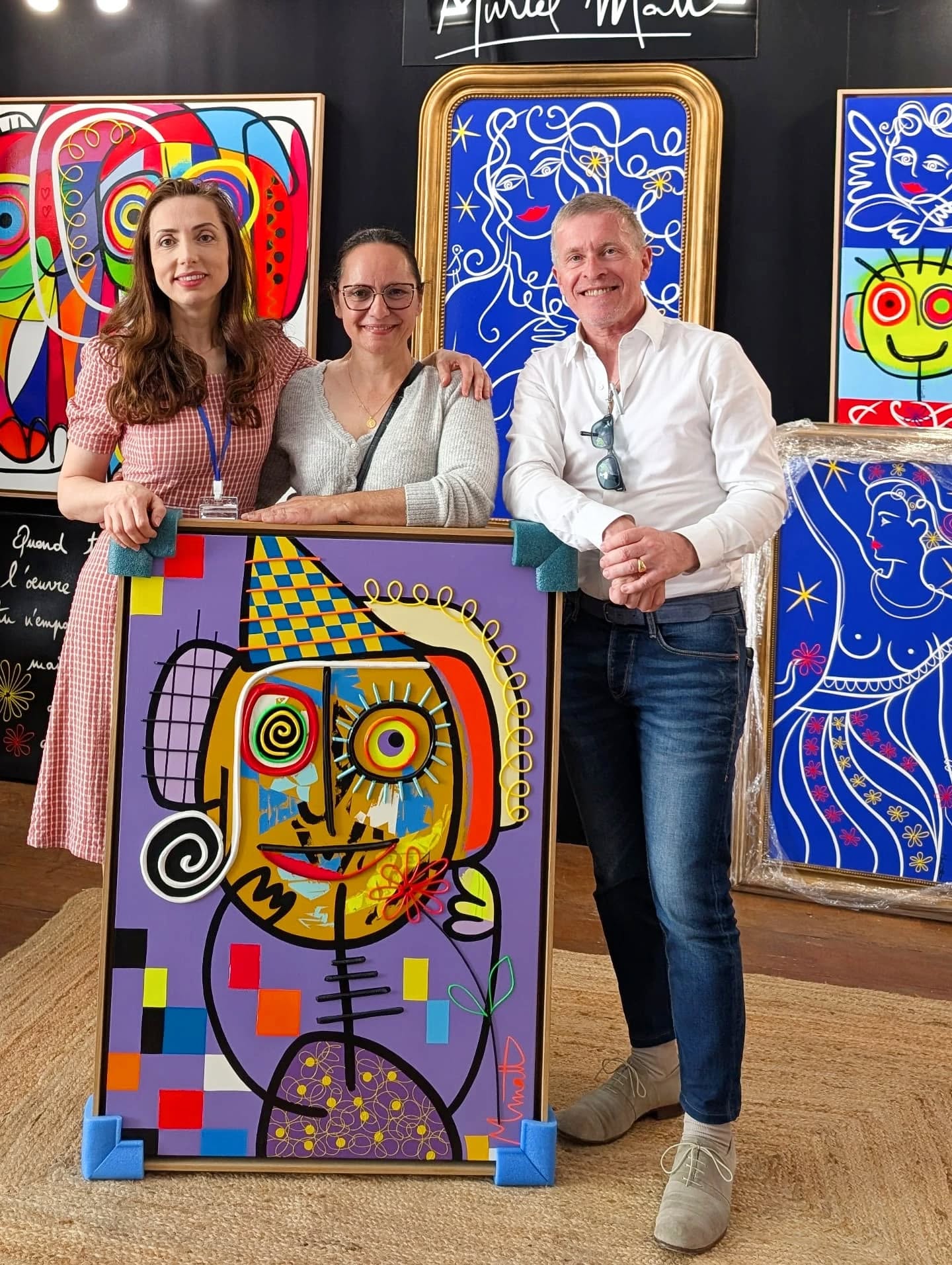 Très belle rencontre avec Magali et Étienne qui ont embelli ces quelques jours d'exposition par leur présence, leur gentillesse et leurs coups de cœur.
Merci de faire fondre le mien 🫶🙏