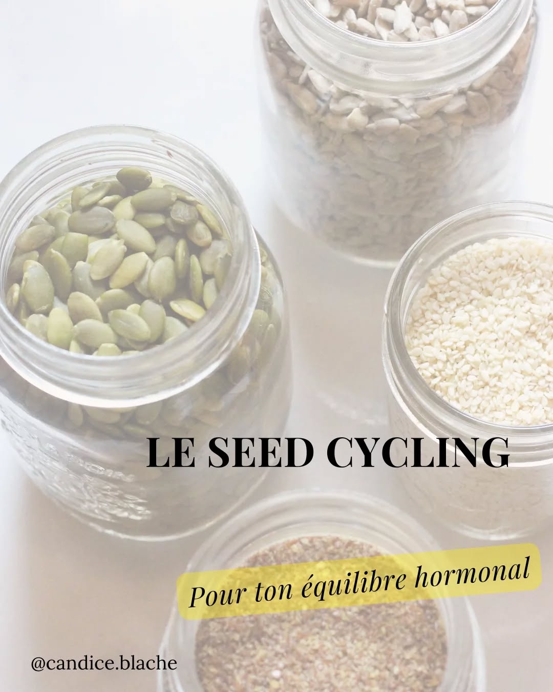 ⬇️⬇️⬇️⬇️ + D'INFOS
..
Tu connais cette méthode ?
Non non ce n'est pas un truc de 🧙
..
Ça suffit parfois à relancer un cycle ou une ovulation oui oui 😍🙏
..
Une première étape facile vers un cycle harmonieux 🚀
..
Si tu veux assister au prochain webinaire sur le cycle et comment ne plus subir ton SPM, commente SPM tu auras une jolie remise ☺️
..
Je suis Candice, Naturopathe et Doula.
Je t'aide à retrouver la pleine santé 🌿
Pour rappel : prise de rdv possible (voir bio) pour t'accompagner sur ce chemin 💪
..
#seedcycling #seeds #graines #douleursderegles #spm #syndromepremenstruel #troublehormonal #bienmanger #thyroïde #troubleducycle #cyclemenstruel #regles #endometriose #sopk #hypothyroidie #naturopathie #sante #santenaturelle #doula #douladesfamilles