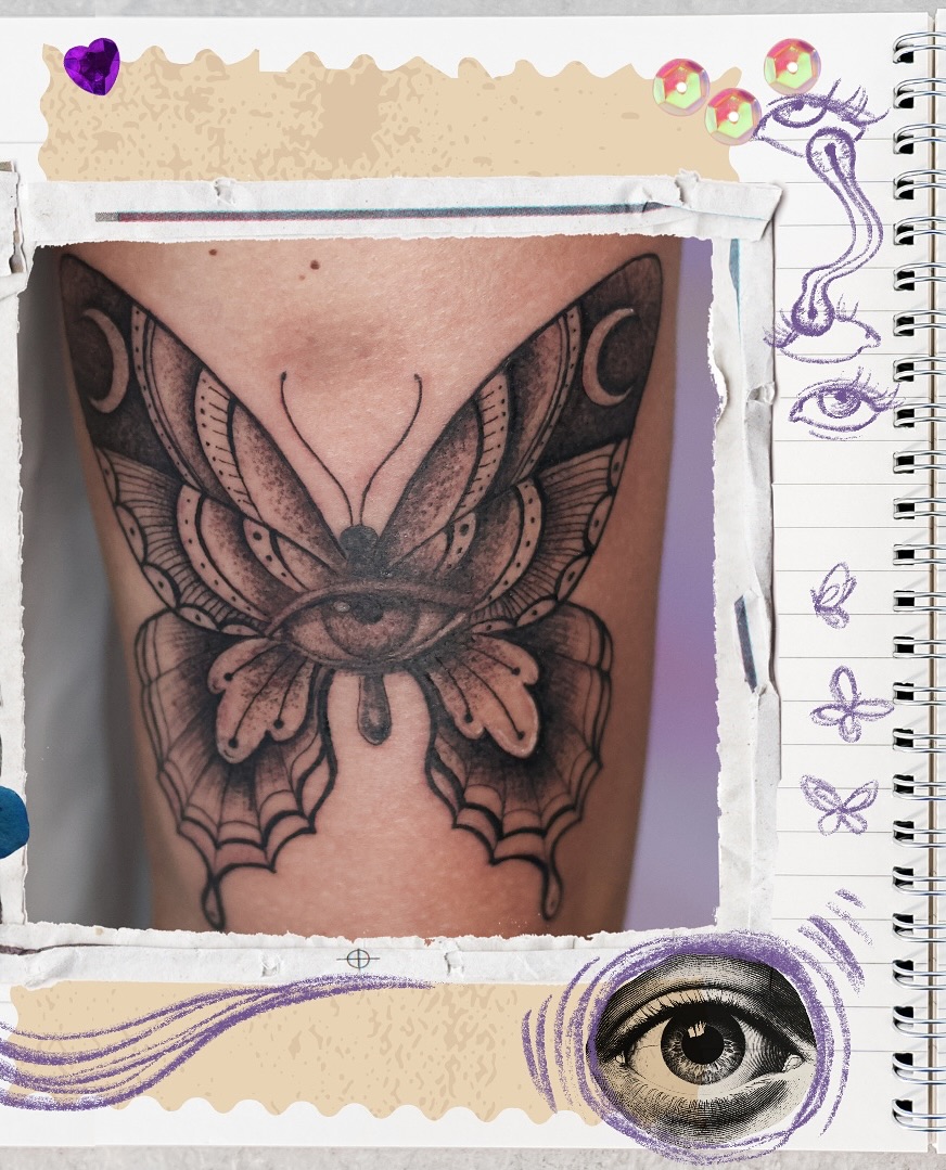 What’s your favourite 1, 2 or 3? 👁️ 👄 👁️
Welcome back to my scrapbook!
Okay, I’m OBSESSED with eyes
And as I tattoo dreams, I love mixing the delicate beauty of butterflies with the mystery of the eyes, it’s like talking without words.
I’ve been creating these in so many styles , from realistic to bold old school, black & grey or full color. My traditional paintings in acrylics, oils and watercolours can also become tattoos!
No tattoo is the same, because no dream is the same!
Bookings are open! Just DM me to tattoo your dreams✨