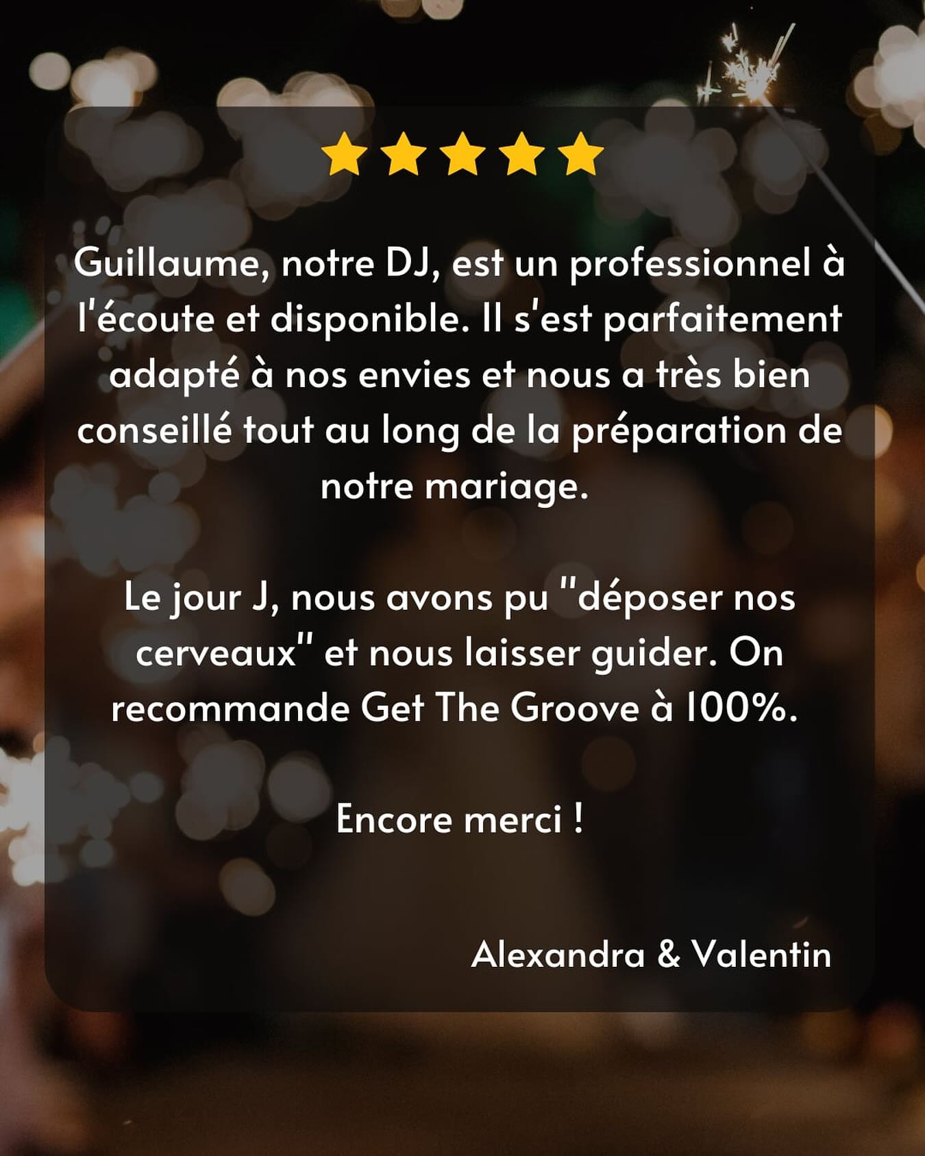 Magnifique mariage d’Alexandra et Valentin, merci pour votre retour ✨