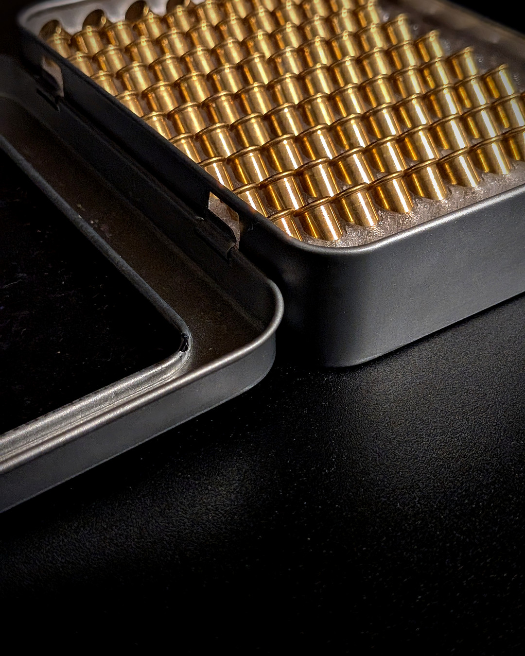 Keep your .22 LR rounds organized and easily accessible with Cache! A durable container that holds 105 rounds. Perfect for range days! Link in Bio #Ammunition #Cache #ShootingRange #Organization #Tactical