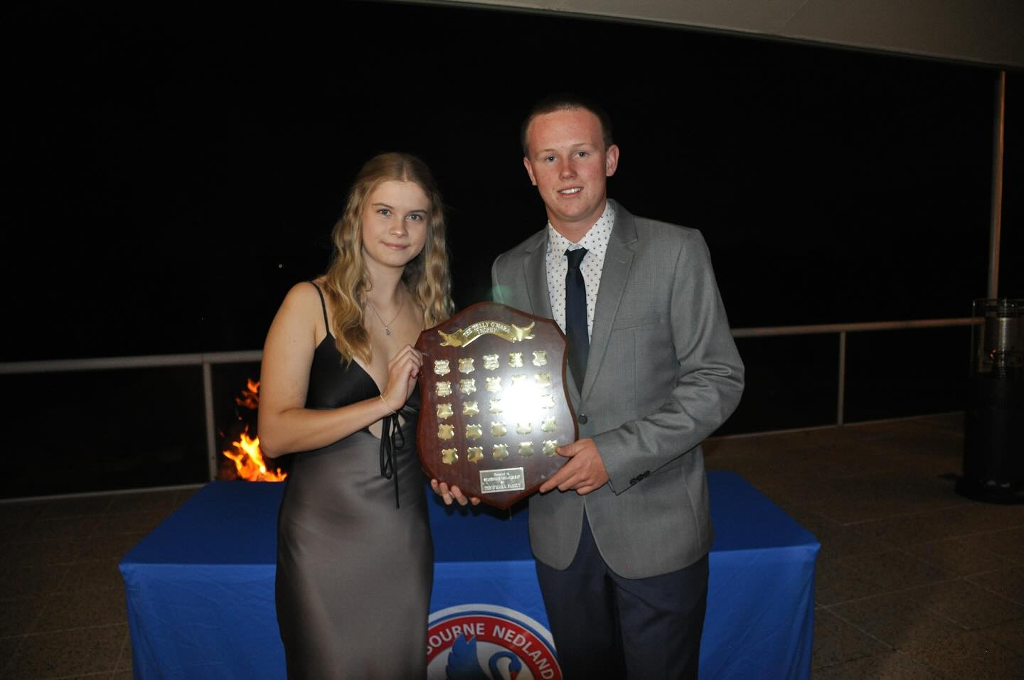 Kelly O’Mara loved Swanny and together with her family this award was created to recognise the dedication and enthusiasm of our junior members. Kelly will always be remembered for embodying the Swanny spirit of participation and giving it a go. This year’s winner of the Kelly O’Mara Trophy is Stirling Stilwell.
Stirling has been part of the club for years, starting in Nippers and steadily growing into a confident leader and role model. Once a quiet presence, he now leads with a ‘give it a go’ attitude, as shown during this season’s Swanny Youth Camp.
This season, he stepped up as Junior Patrol Captain, clocking 40 patrol hours and supporting both the SRC intensive and Bronze programs — managing boards, helping with water safety, and assisting training. He also took on the role of Nipper Coaching Officer with his sister Neve, organising board sessions and helping younger members build skills and confidence.
Stirling’s training and competition commitment is unmatched. He attends nearly every Swanny session and competes across all events. His effort translated into strong competition results: he raced every Swanny Trophy event, winning the Caris Cup Marathon, placing across others, and winning Boards at the Swanny Ocean Classic. At States, he earned medals in the U19 Beach Relay, U17 Mixed First Aid and U17 4-person Champion Patrol.
But what truly sets him apart is his humble, hardworking attitude. Stirling leads by example, earning respect across the club — a deserving recipient of the Kelly O’Mara Award.
