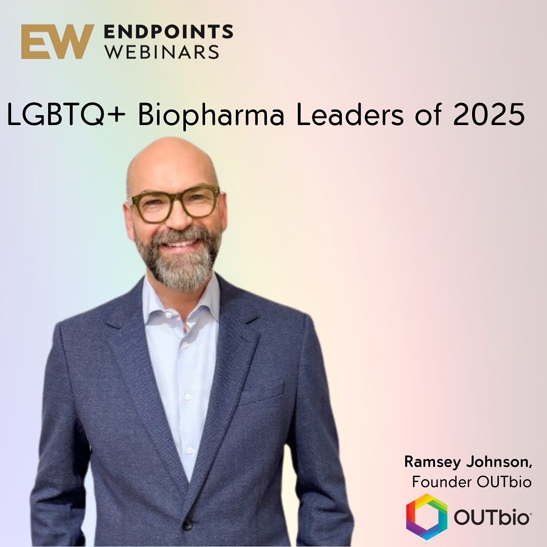 We are thrilled to announce that Ramsey, the founder of OUTbio, will be joining Endpoints as a panel speaker for the LGBTQ+ Biopharma Leaders of 2025 event!
Join this virtual panel on June 10, 2025, and hear from an incredible advocate and leader in the biopharma space.
#OUTbio #EndpointsNews #Biopharma #LGBTQLeaders #lgtbq