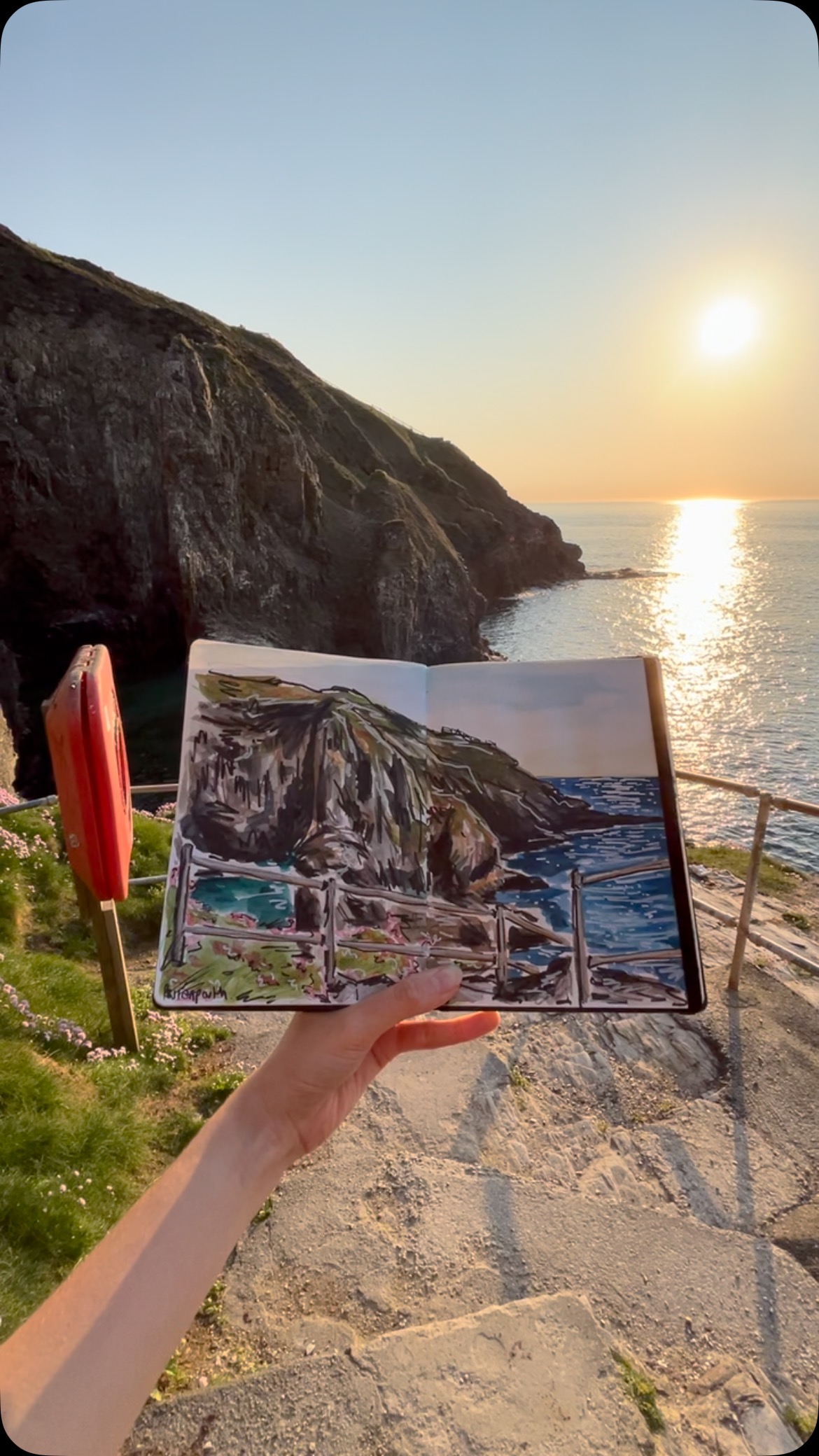 Perranporth looking dreamy this evening 🌾🌊
#art #artist #artwork #drawing #draw #sketch #sketching #watercolours #sketchbook #sketchbookdrawing #sketchbookart #sketchbookpage #perranporth #perranporthbeach #cornwall #lovecornwall #cornwallbeach #cornwallsunset #sunset #foryou #fyp