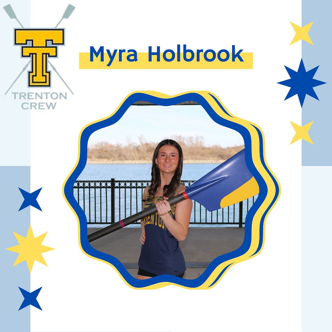 Senior Spotlight: Myra Holbrook 💙💛 Myra is a senior novice coxswain who has been working mainly with our men’s crew this season. She has been a reliable member of our team for steering straight down the course and keeping her crew motivated. We wish that she had joined earlier during her high school career, but we are lucky for the time that she has spent with us. Best of luck to Myra as she continues her education at Wayne State University studying Criminal Justice!