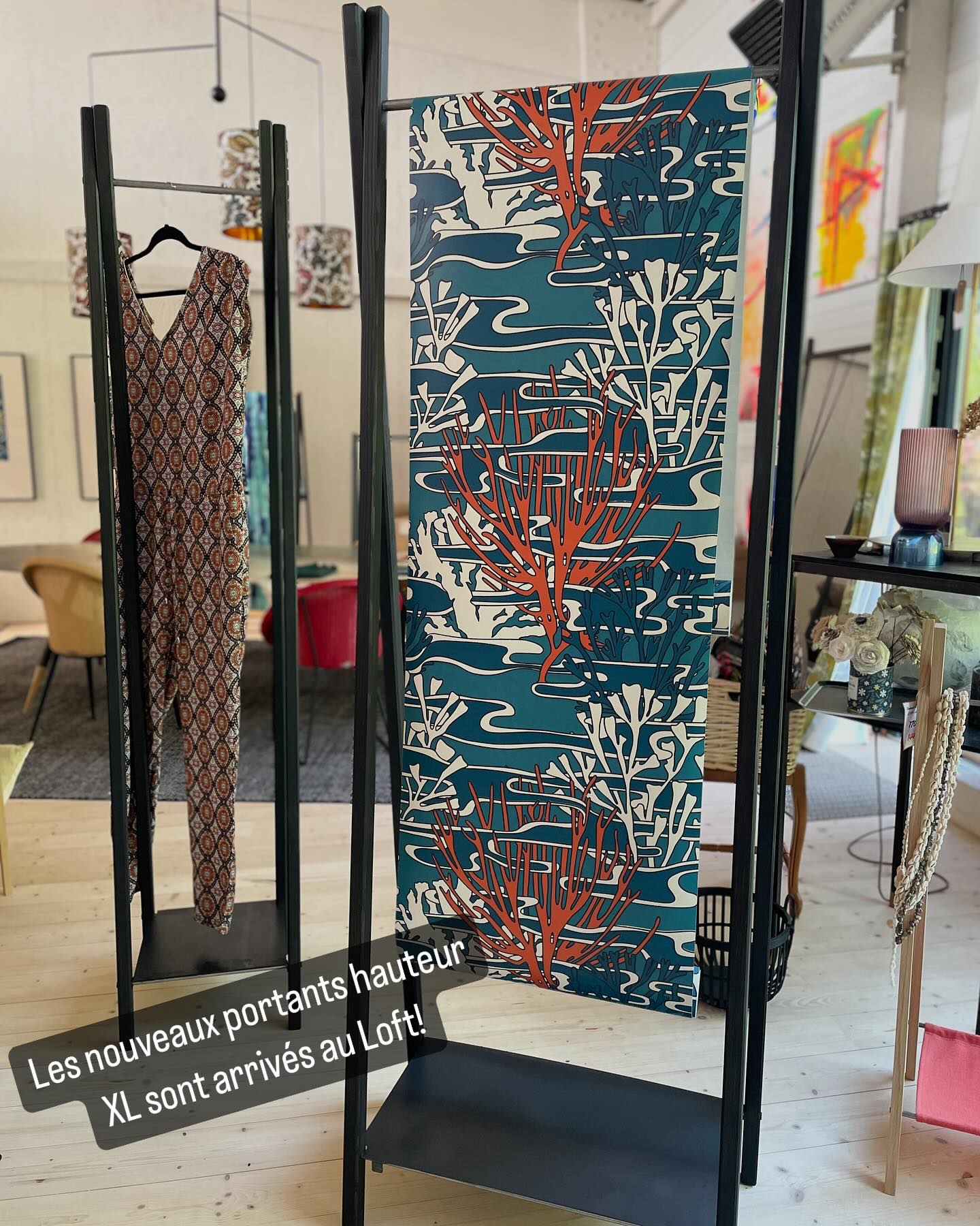Les nouveaux #portant taille XL #dressing #vetement #deco sont visibles au @le_loft_deco_des_logoden #jeveuxlemien #design by Jean-Yves Prigent. Prenez RDV!