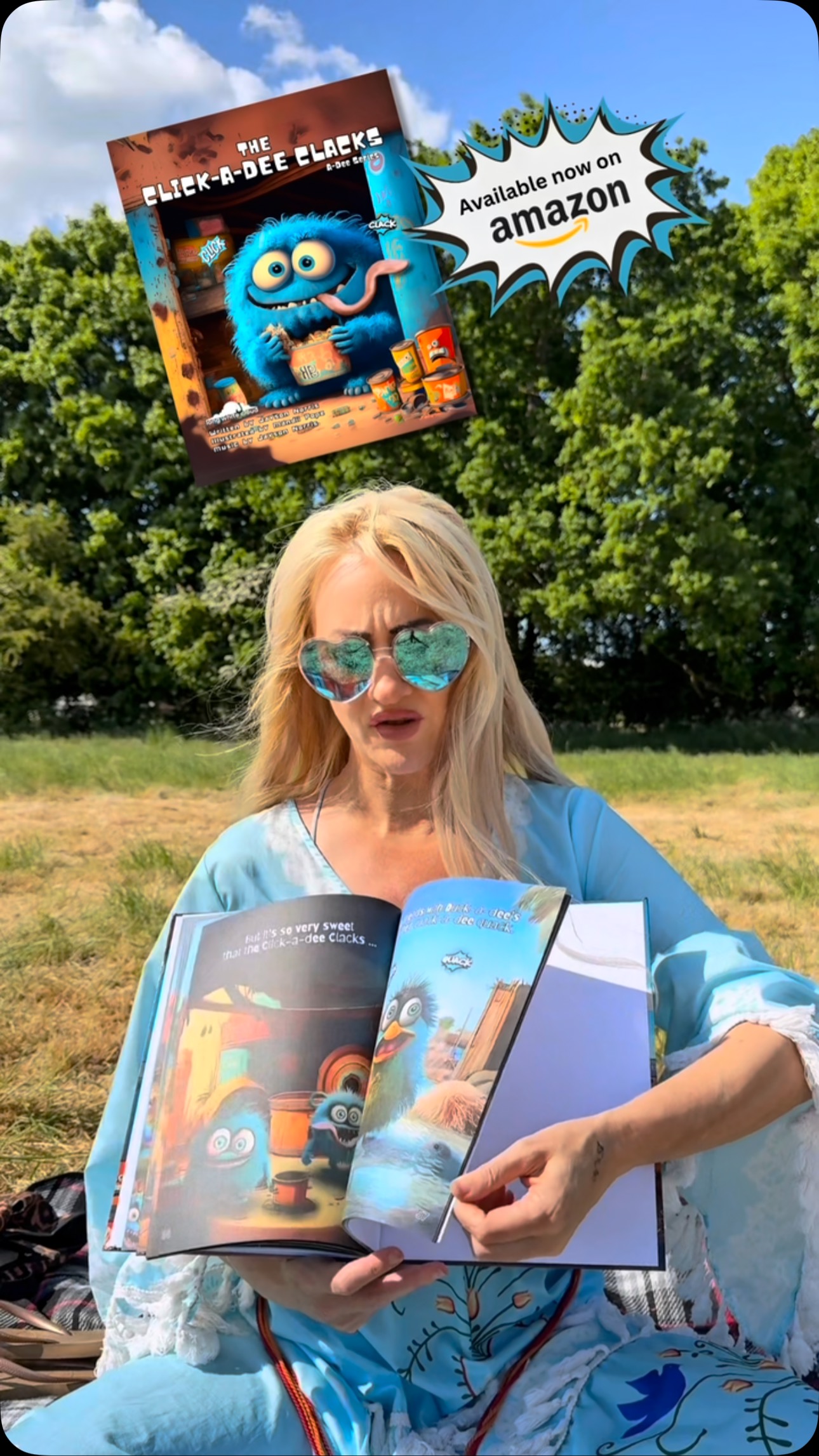 The Click-a-Dee-Clacks are here!
Meet the Click-a-Dee-Clacks – a curious bunch of cute blue furry critters with long tongues who love to explore, rhyme, and clack their way through an interactive story!
Inside the book, you’ll find fun places to click and clack, duckies that quack, QR codes to sing along with our catchy song, and a hidden friend – Clifford – peeking out on every page. Can you find him hidden on all the pages?
Available in paperback, hardcover, e-book, and a colouring book – and yes, every version includes the full story!
PLUS we now have Click-a-Dee-Clacks & Friends – a new single-page colouring book for those who just want to colour, chill, and get creative.
All books available now on Amazon
Head to www.longwhitecloudbooks.com for links and more fun!
#ClickaDeeClacks #InteractiveBook #KidsBooks #ColouringBookFun #StorytimeMagic #longwhitecloudbooks @jaysonnorrismusic @mandiipopeart