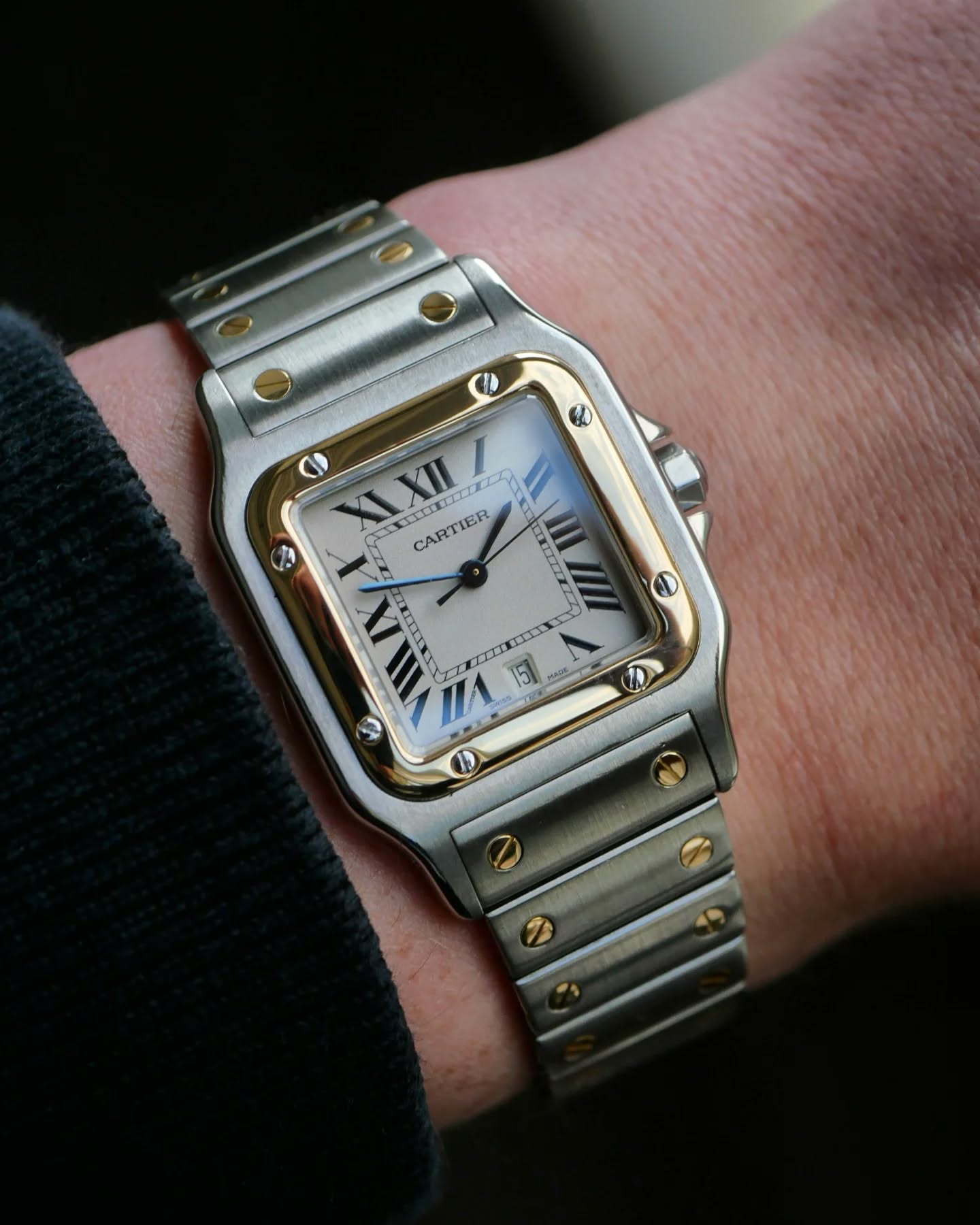 Cartier Santos Galbee
⌚ Ref. 187901
⌚ Full set
⌚ Excellent condition
⌚ Diameter: 29mm
#cartier #vintage #watch #santos