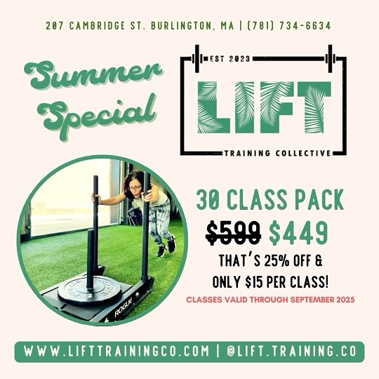SUMMER SALE🔥
•
To continue on our 2 year / regrand opening countdown, we are pumped to offer our newest promo offering 30 group classes for only $449! $15 per session for a program that is guaranteed to take your abilities to the next level? It’s a no brainer. Reach out to us directly with any questions you have and let’s crush this summer💪🏻
