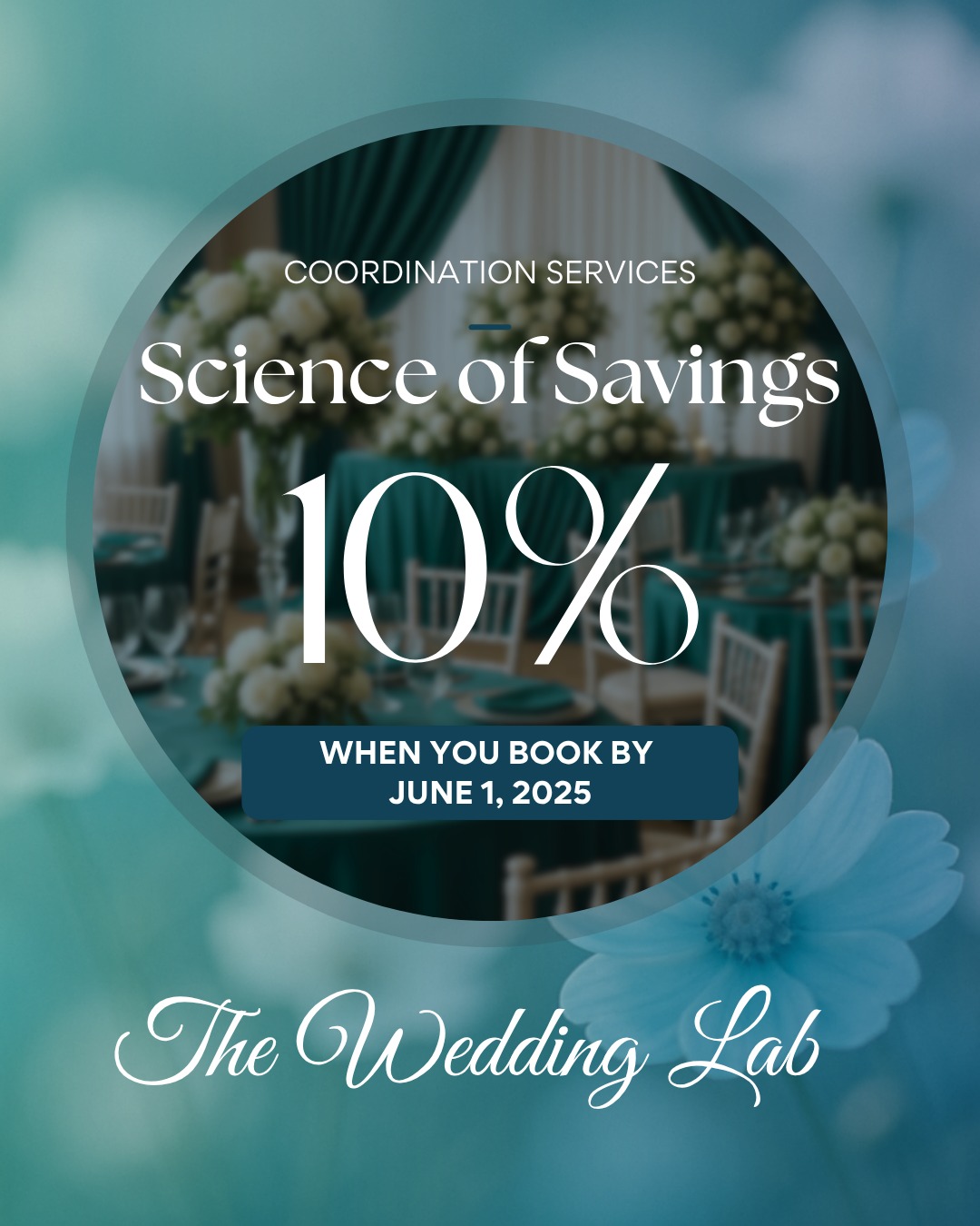 🧪 TWL's Science of Savings is officially in session! 🧪
We're offering ✨10% off✨ our coordination services when you book by June 1, 2025. Whether you're planning an intimate celebration or a full-scale soirée, let us take care of the details so you can focus on the magic.
Secure your date now and let’s start planning your stress-free, joy-filled wedding day.
💌 theweddinglab.ca | theweddinglabcanada@gmail.com | or through our DMs