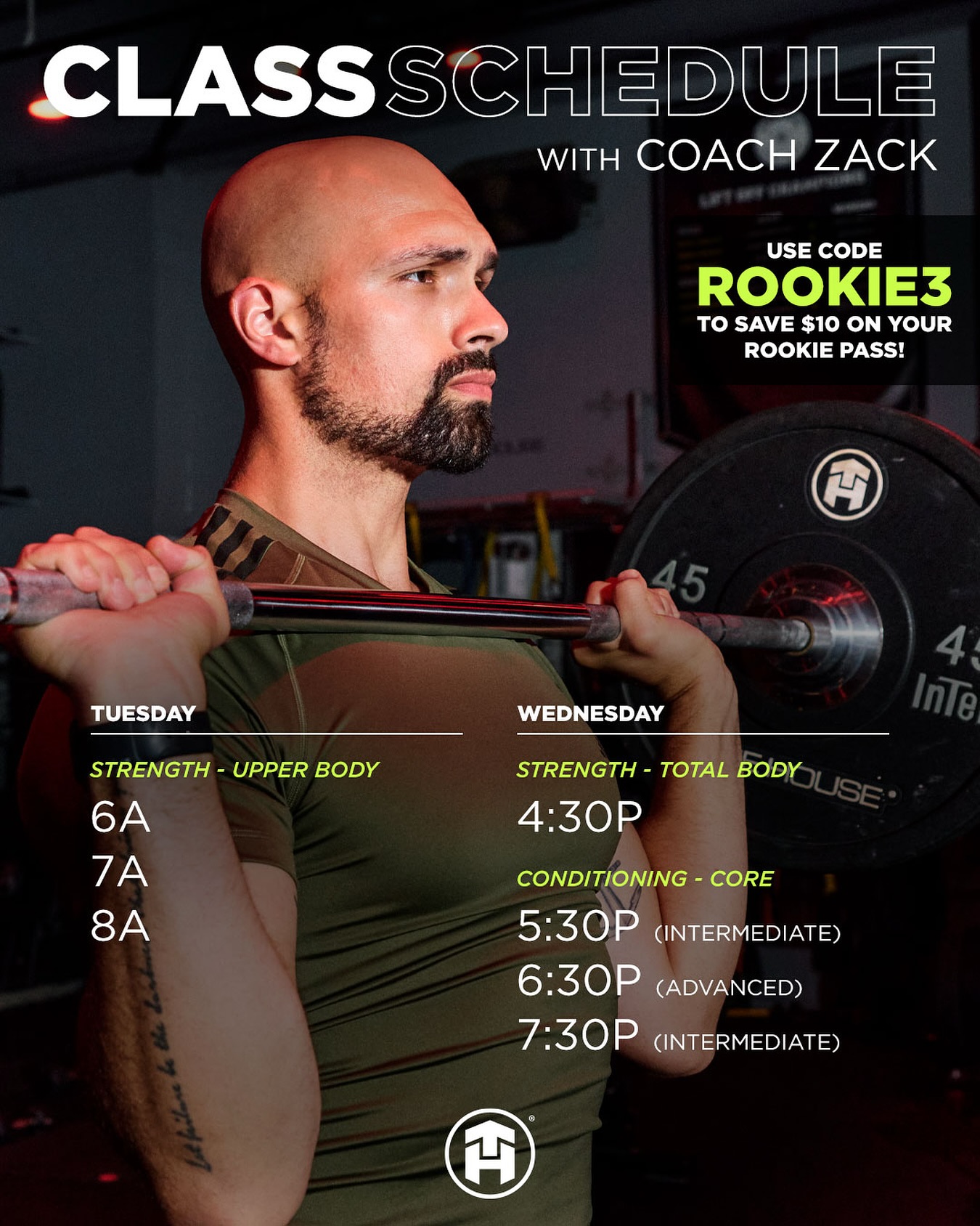 🚨NEW CLASS SCHEDULE🚨
A few classes off the schedule, but same amount of gains! Let’s keep putting in that work team 💪🏽
💥USE CODE: ROOKIE3 (2 for 1 deal)
@tonehouse #tonehouse #unleashyourinnerathlete