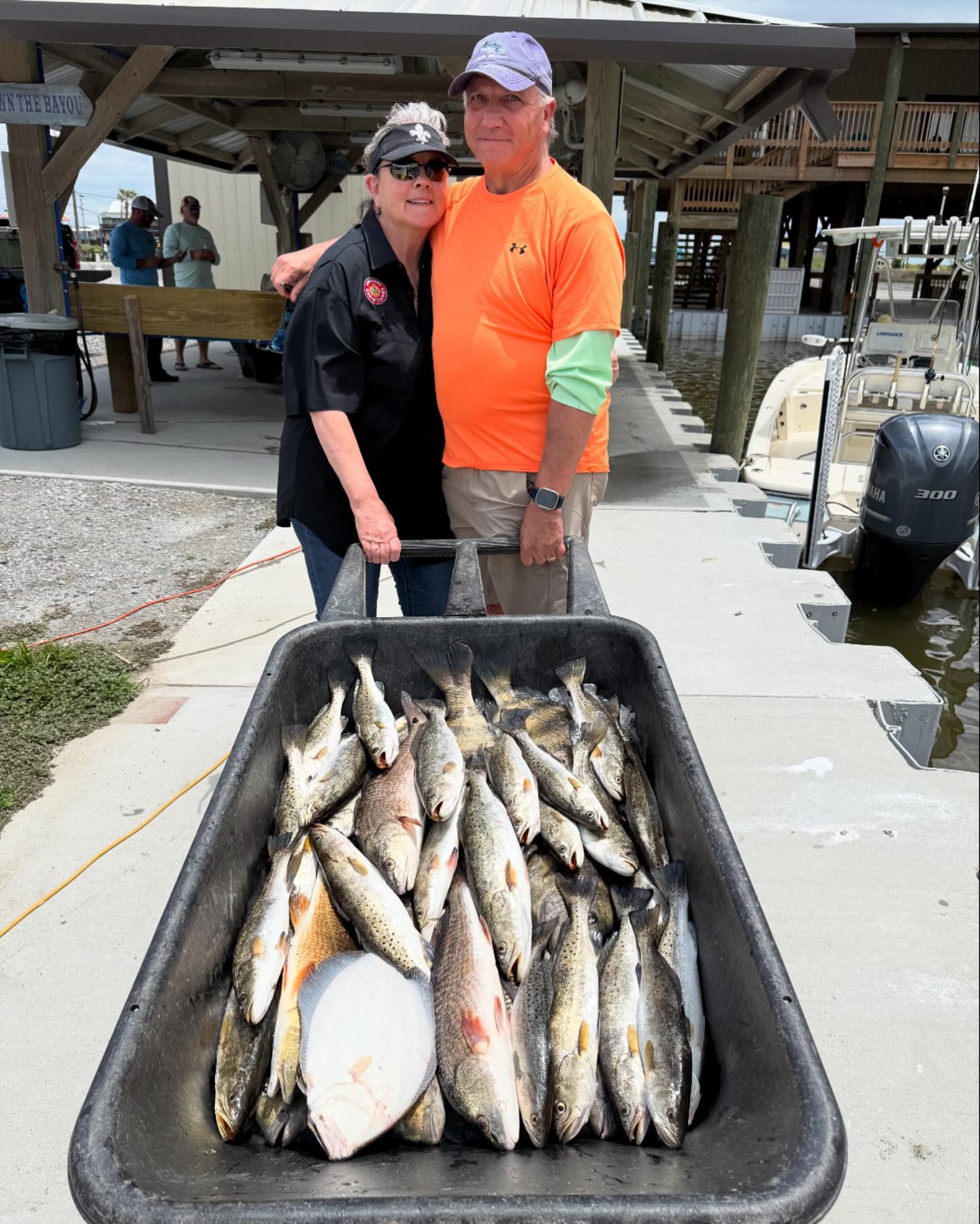 Great day with Mike and Pam the laid the hammer on the trout, reds, sheep head, drum and a bonus flatty! www.capt-Tim.com 985-209-1812