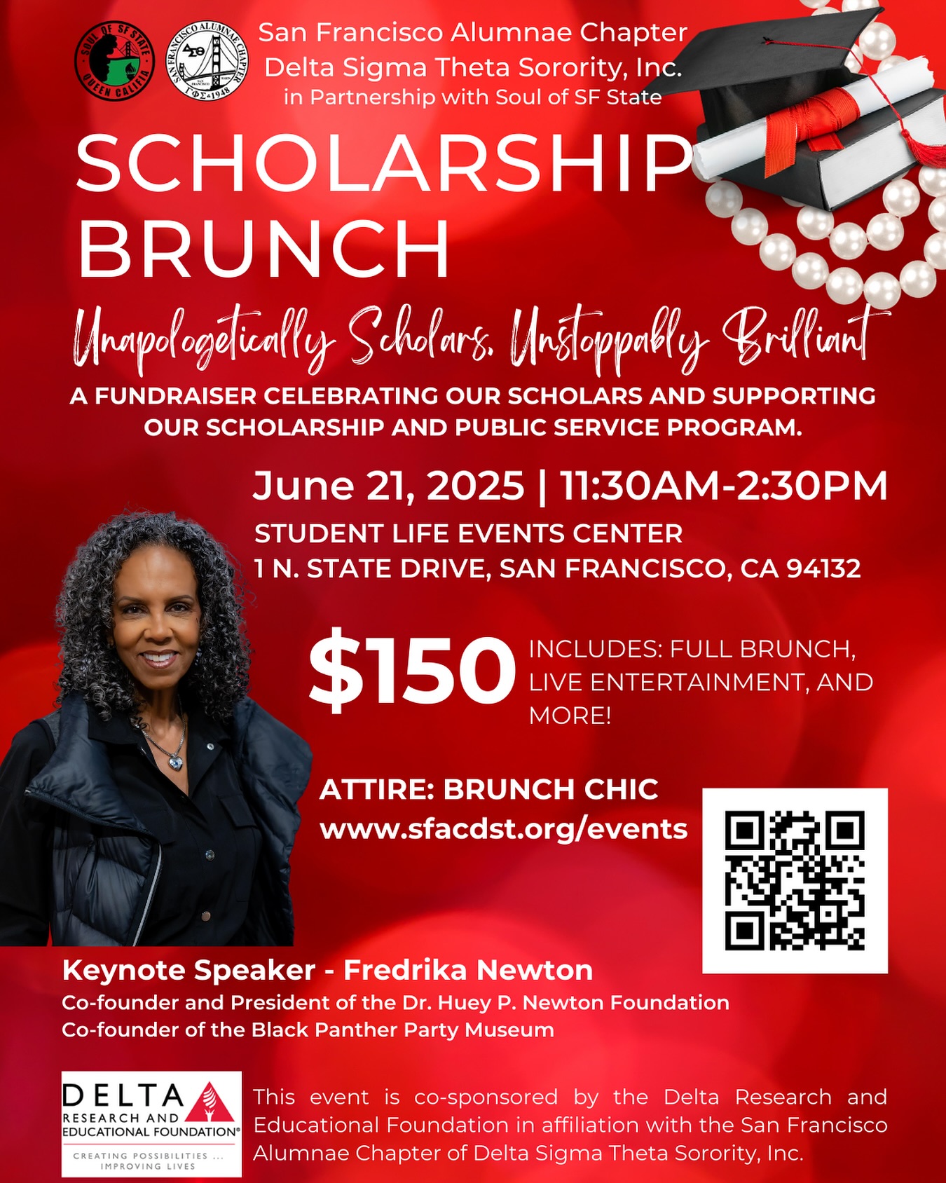 Happy Monday!!
Have you purchased your tickets to the scholarship brunch? Join us for an afternoon of celebration, education, and good vibes as we recognize our 2025-2026 scholarship recipients.
🔗 www.sfacdst.org/events
#scholarship #deltasigmatheta #sfac