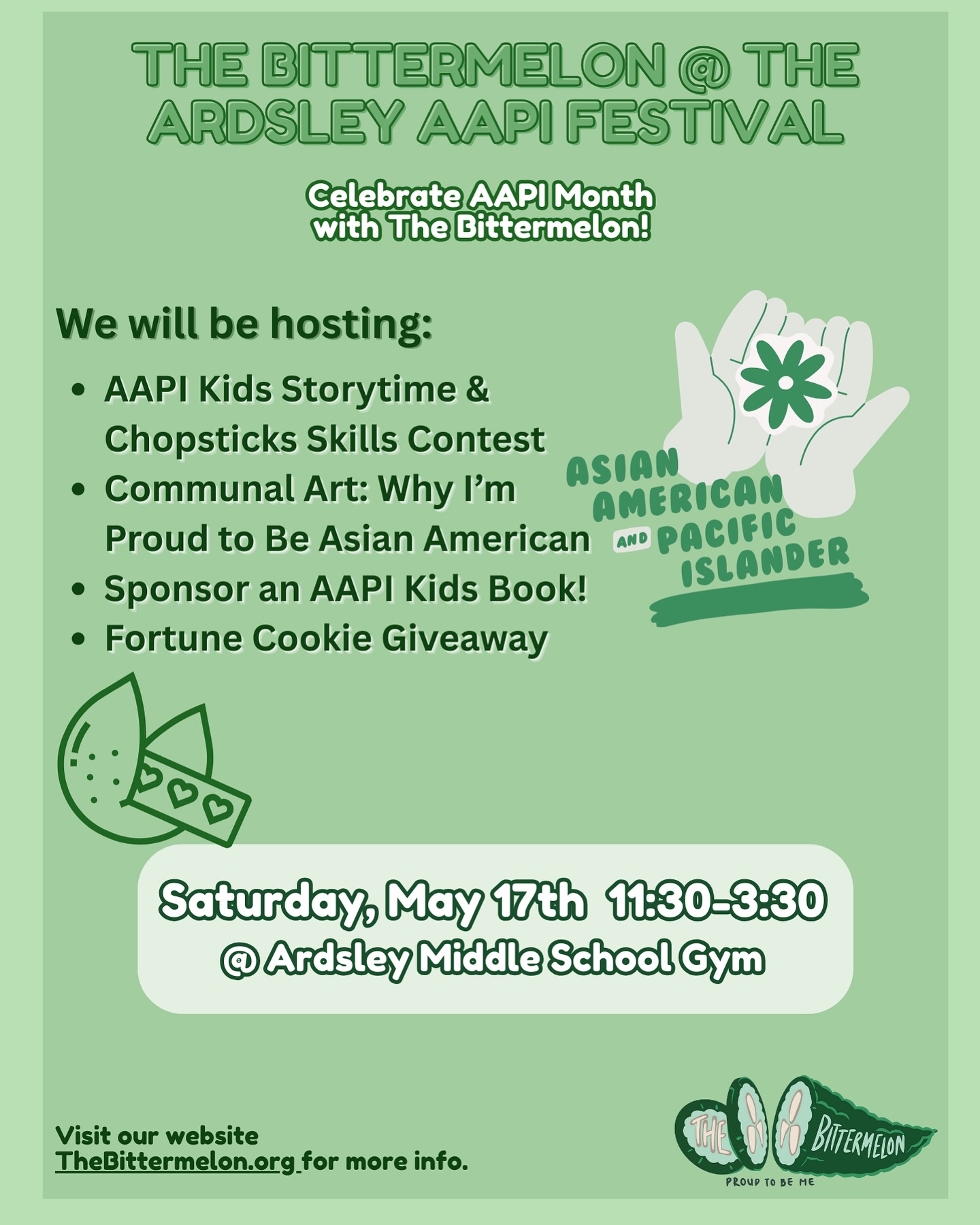 Celebrate AAPI Month with us at the Ardsley AAPI Festival! 💚
Saturday, May 17 at the Ardsley Middle School
#aapimonth #aapi #diversity #antiracism #kidsprogram #kidsbook #aapiheritagemonth #aapibooks