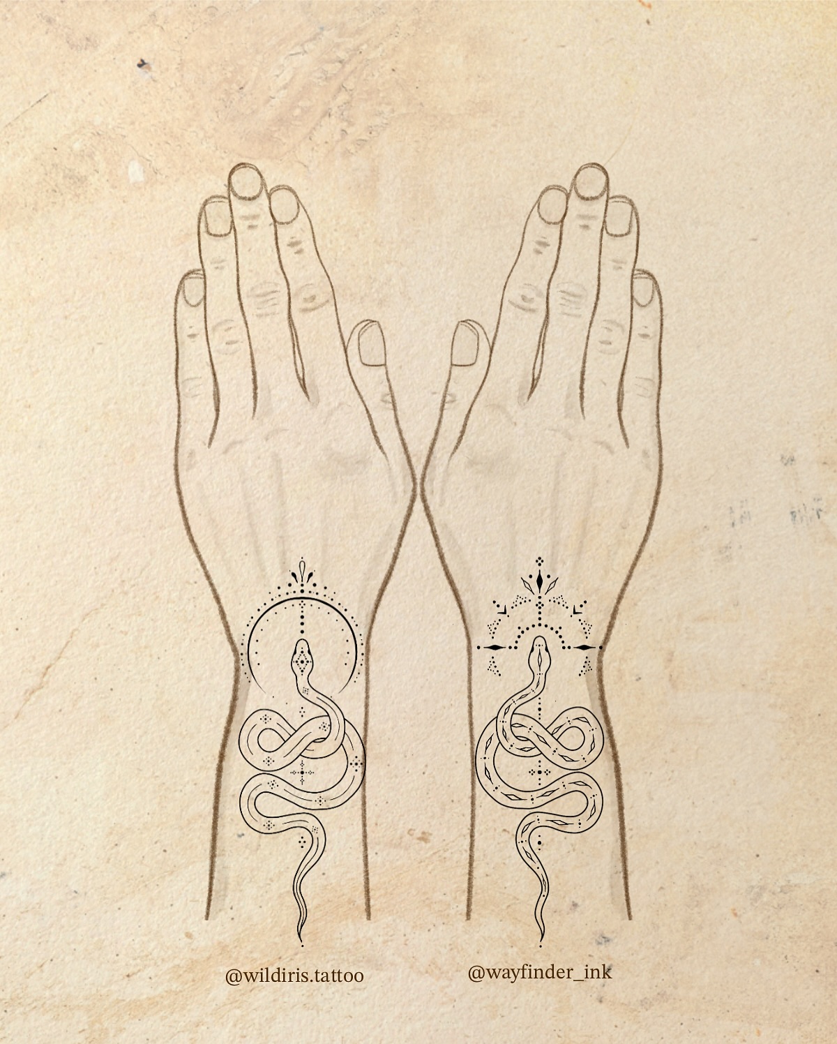 ✨CLAIMED ✨
Lightkeeper & Dreamweaver ✨🐍
A twin talisman.
Two designs, one vessel.
Woven by Iris & Ellen, to be tattooed together—right and left forearms, forming an energetic ouroboros. A living loop between hands. A portal for creation.
This is an initiation, meant for one soul.
A meeting of dream and light.
Of receiving and offering.
We begin offering this piece May 31st at Song Dog Studios in Carmel Valley.
$850 / $250 deposit.
Optional ceremony available.
If this is yours, you’ll know.
If not yet, we’ll keep holding it—until it finds its person. 🌀
DM to inquire.
#tattootalisman #intentionaltattoo #handpoketattoo #ouroboros #dreamweaver #lightkeeper #irisandellen #songdogstudios #tattooportal