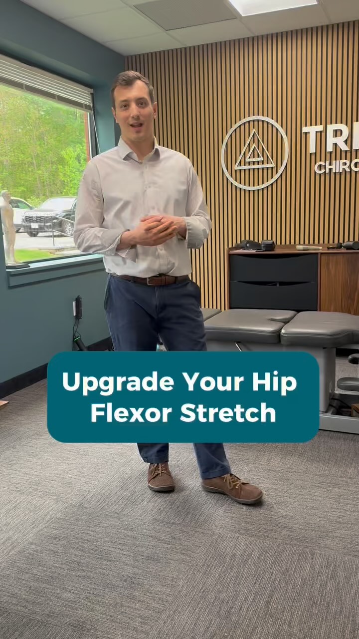 Bored of the same old hip flexor stretch?
Dr. Burke shares an easy upgrade to the classic half-kneeling stretch that adds rotation and wakes up tight hips.
This move is great for opening up the front of the hip and improving mobility — especially if you sit a lot.
If you feel any discomfort in your low back while doing this, don’t push through it. Give our office a call — we’re here to help you stretch smart and heal deeper. ❤️🩹
#TriuneWellness #HipFlexorStretch #MobilityTips #ChiropracticCare #HopkintonMA #ChiropractorApproved #FunctionalMovement