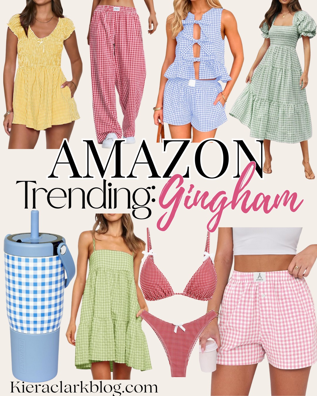 Gingham is having a moment and I’m here for it 🧺✨
From cute lounge sets to picnic-ready dresses (and even a gingham tumbler?!), these Amazon finds are giving main character summer 🌸
Most come in multiple colors too — linked them all on the blog!
📍 kieraclarkblog.com
(affiliate links — thank you for the support!)
#AmazonFinds #GinghamStyle #SpringFashion2025 #SummerOutfits #AmazonFashion #PicnicVibes #GinghamTrend #EverydayStyle
