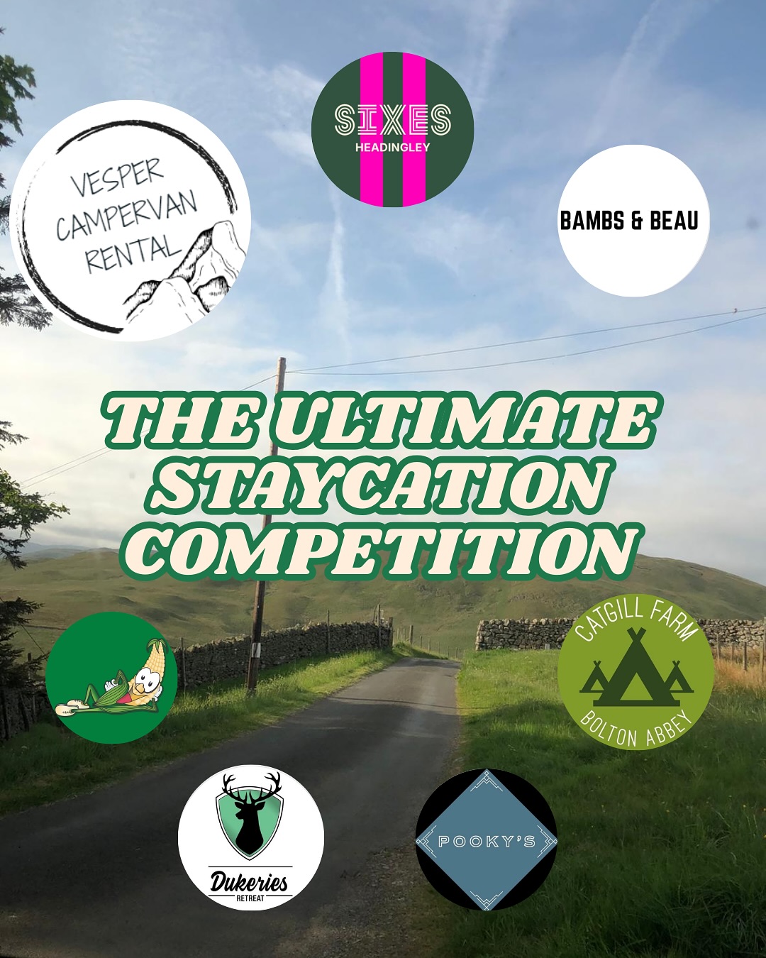 ✨ THE ULTIMATE STAYCATION COMPETITION ✨
My word have we got a competition for you…
We have 2 prizes up for grabs, yes TWO winners!
For your chance to win all of the following prizes, simply follow us, tag 3 friends (each comment is an entry) and share this post to your story:
- 1 x night stay in one of our lovely campervans
- 1 x night stay at @catgillfarm OR @dukeriesretreat
- A fridge of beer and a softball cricket set from @sixes_headingley
- A pair of @bambsandbeau camping mugs
- A @pookysdeli luxury food hamper
- A set of @yorkmaze entry tickets for their opening week
GO GO GOO!!
Competition closes Friday 30th May 2025. The winners will only be contacted from this account.
Good luck!