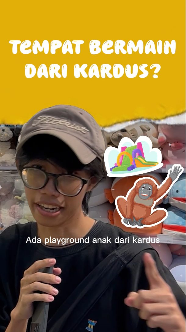 "Kalian pernah kebayang gak sih, ada playground anak-anak dari KARDUS?"
Tapi bukan kardus biasa!
Di Hutan Kardus untuk Bumi, kardus disulap jadi tempat main seru, edukatif, dan penuh pesan cinta alam.
Dari petualangan di hutan buatan, dongeng orangutan, sampai ngobrol bareng para penggerak aksi lingkungan semuanya ada di sini!
Ada juga obrolan seru bareng:
β»οΈ Ketua Bumi Kardus
𦧠Dongeng Orangutan
πΏ Ketua Forina
yang berbagi cerita soal mimpi-mimpi besar mereka buat bumi yang lebih lestari.
Anak-anak happy, orangutan happy, bumi juga ikut happy!
Main sambil belajar jaga lingkungan? Bisa banget!
Catet tanggalnya dari 1-30 Mei di AEON Mall Jakarta Garden City!
#hutankardusuntukbumi
#orangbaikjagaorangutan #orangutanlifeyouth
#playgroundramahlingkungan #eventjakarta
#edukasilingkungan #genzforearth #anakcintaalam #olymovement