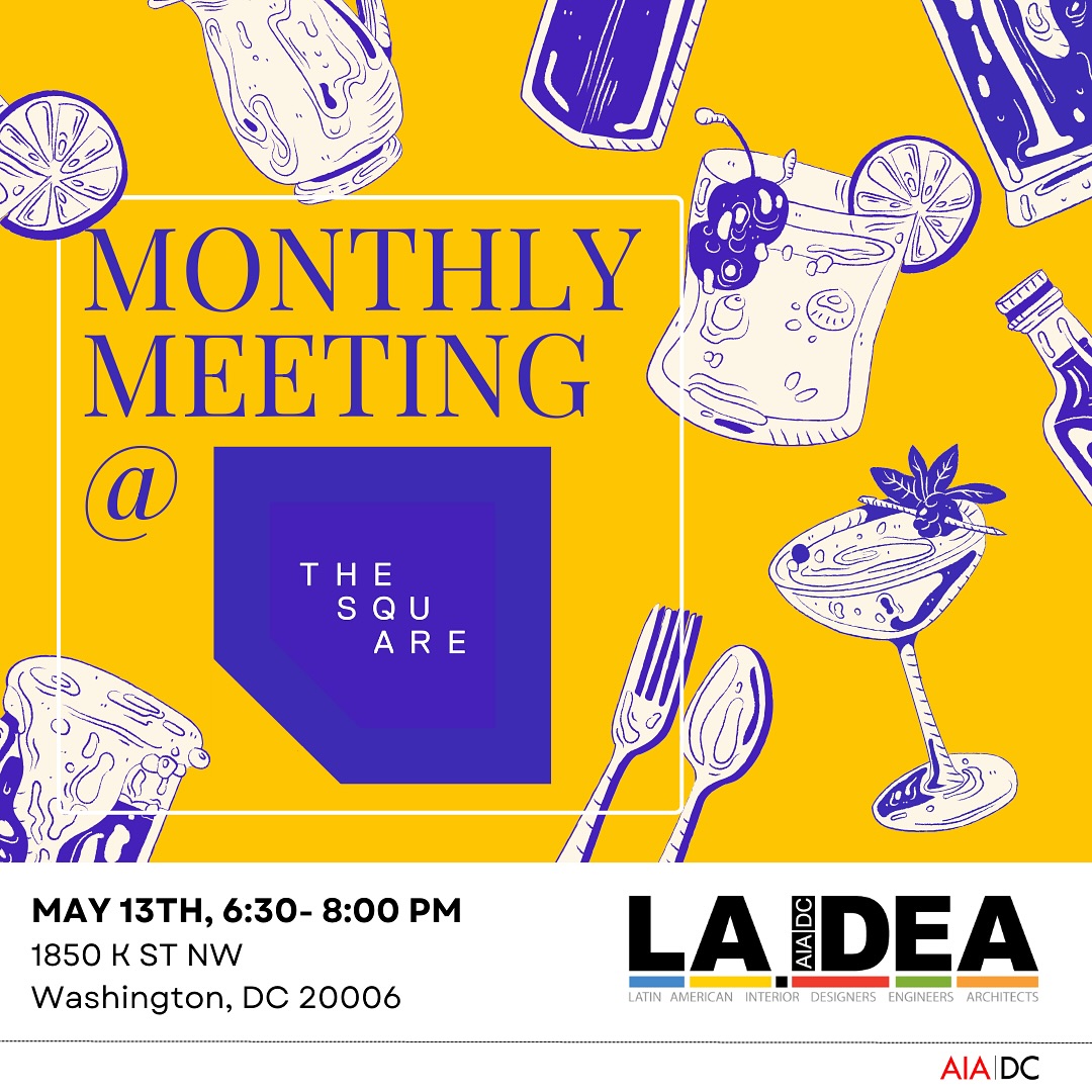 Join us today, Tuesday May 13th 6:30pm-8pm at the Square on K Street for some fun during our Monthly Meeting! See you all there🥂🍽️✨