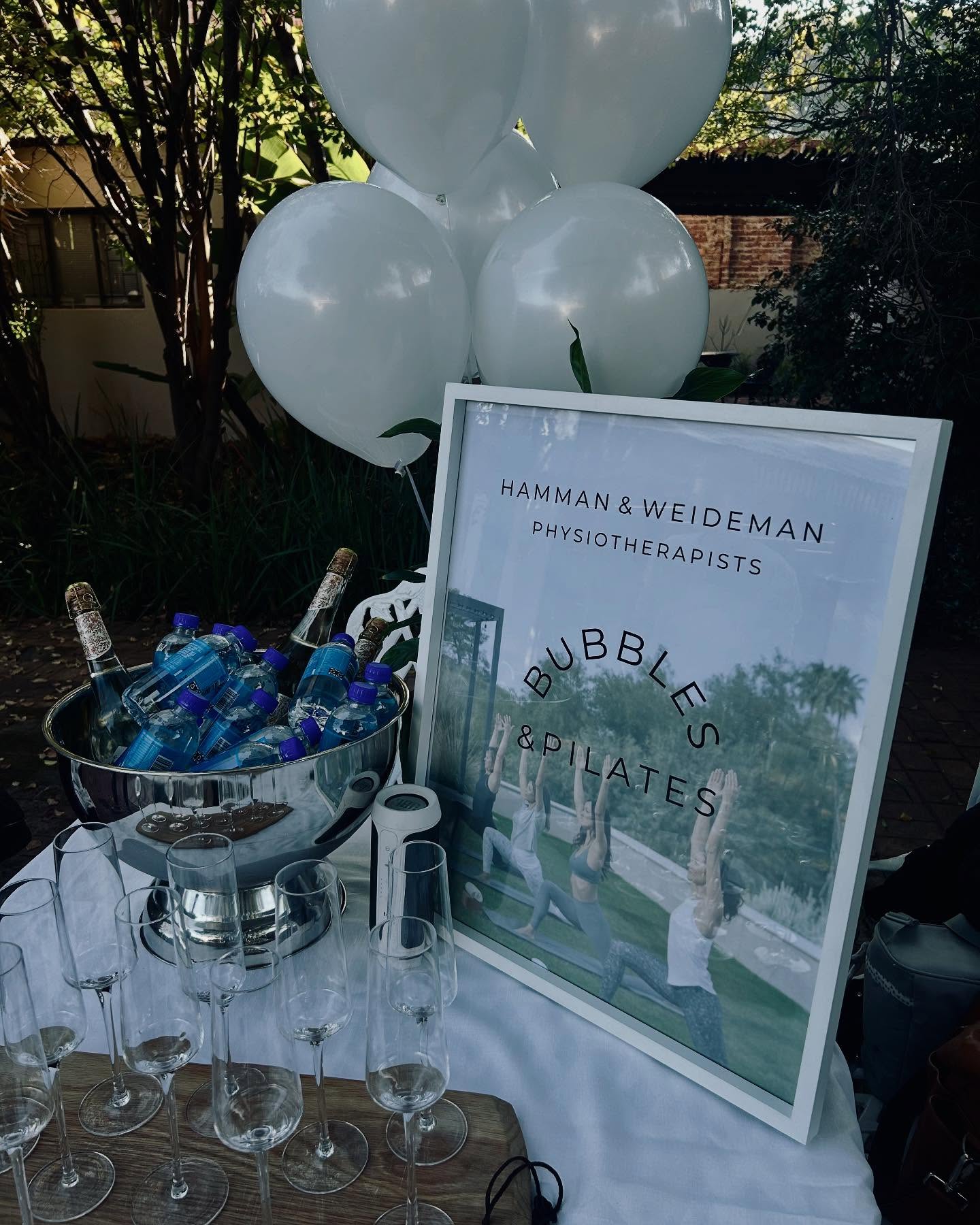 Our first Bubbles & Pilates ☀️🥂🧘♀️