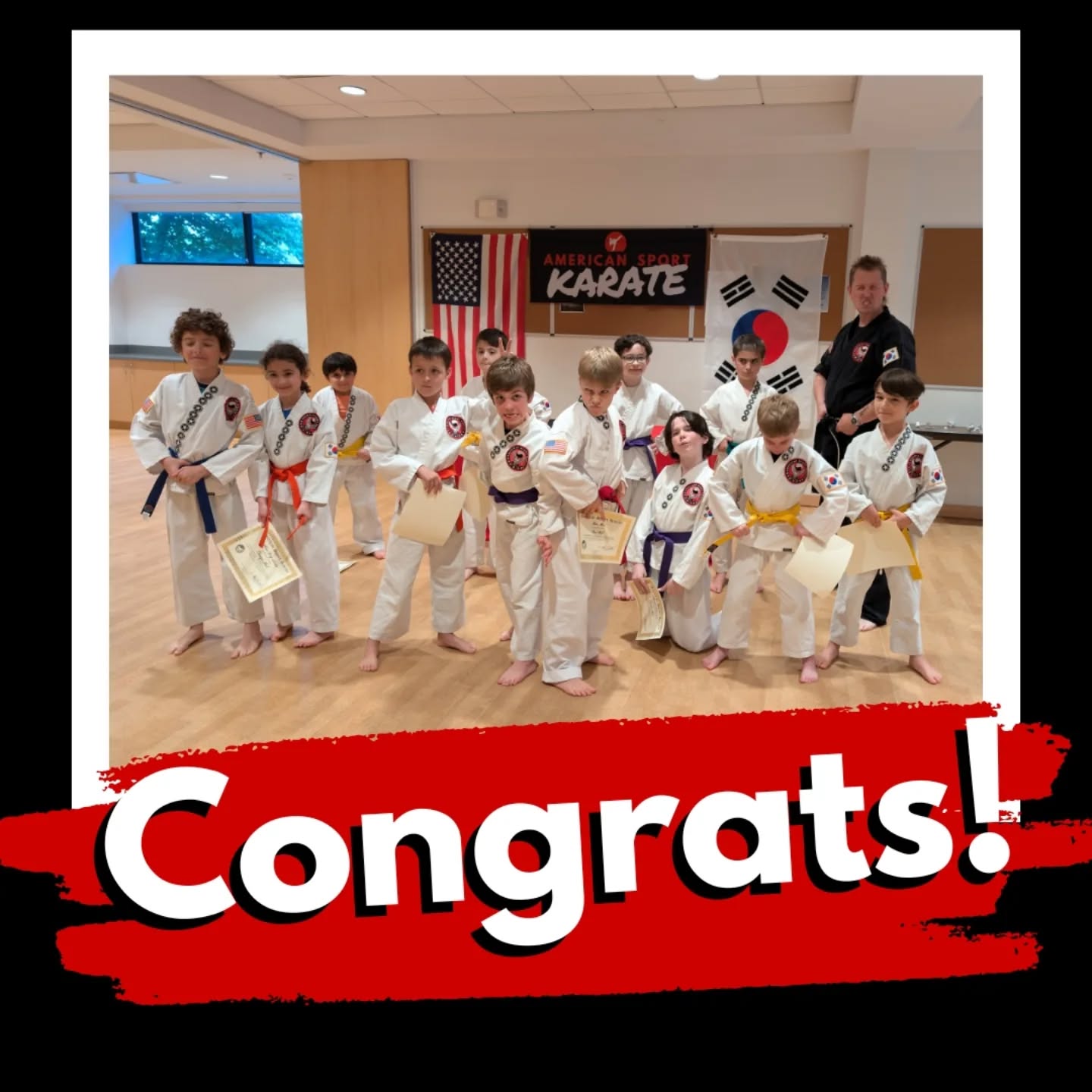 Great job to all the students who moved up to their next belt! One level higher, one level stronger!! 👊