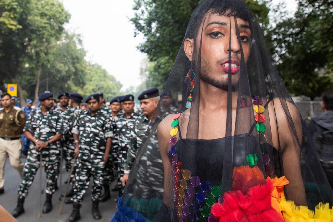 "Of Colours & Courage", by @_nilesh_kumar_
"In November 2023, I photographed an LGBTQIA+ Pride Parade for an agency I’ve since parted ways with.
It was more than just an assignment; it was an experience that stayed with me forever."
For someone from a small town where queerness exists between silences, being amidst such a vivid tapestry of joy, defiance, and unapologetic selfhood was nothing short of transformative.
"This was the first time I saw so many people, not just living, but celebrating who they are, boldly & beautifully. It challenged my understanding of the world & was a reminder of why I ever picked up a camera:
To witness.
To understand.
And, to tell stories that matter, especially the ones that often go unnoticed."
#prideparade #theimpactsociety #storytelling #culture #heritage #visualstorytelling #photography #impact #culturaldocumentation