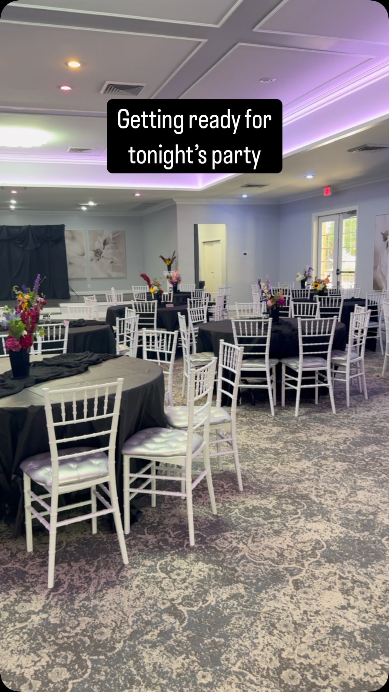 Getting ready for tonight's celebration. #ncweddingvenue #weddingvenue #bridetobe #greensboronc #weddinginspiration #villamagnolias #villamagnoliaseventcenter #greensborobride