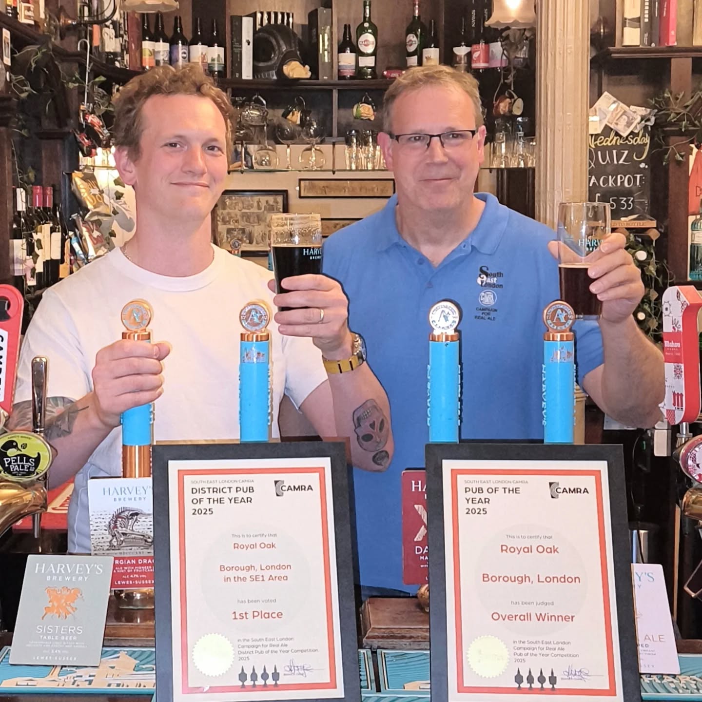 🏆SEL CAMRA Pub of the Year 2025! 🏆
Thank you to all who voted, it really means the world to us that we are delivering and getting it right for you!
