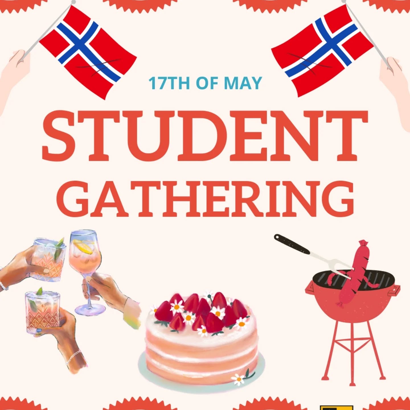 SIGN UP LINK IN BIO | LOCATION: SIS HOUSE
ENGLISH🇺🇲:
UIS Boardgames invites all students for a may 17th celebration!!
We have three gatherings at different times: Potluck Breakfast (10:00), Potluck Barbeque (18:00), and Eurovision Song Contest watch party (21:00)!
Joining is free, just sign up with the link in bio and tell us what you want to bring for breakfast and/or dinner. All events are alcohol free.