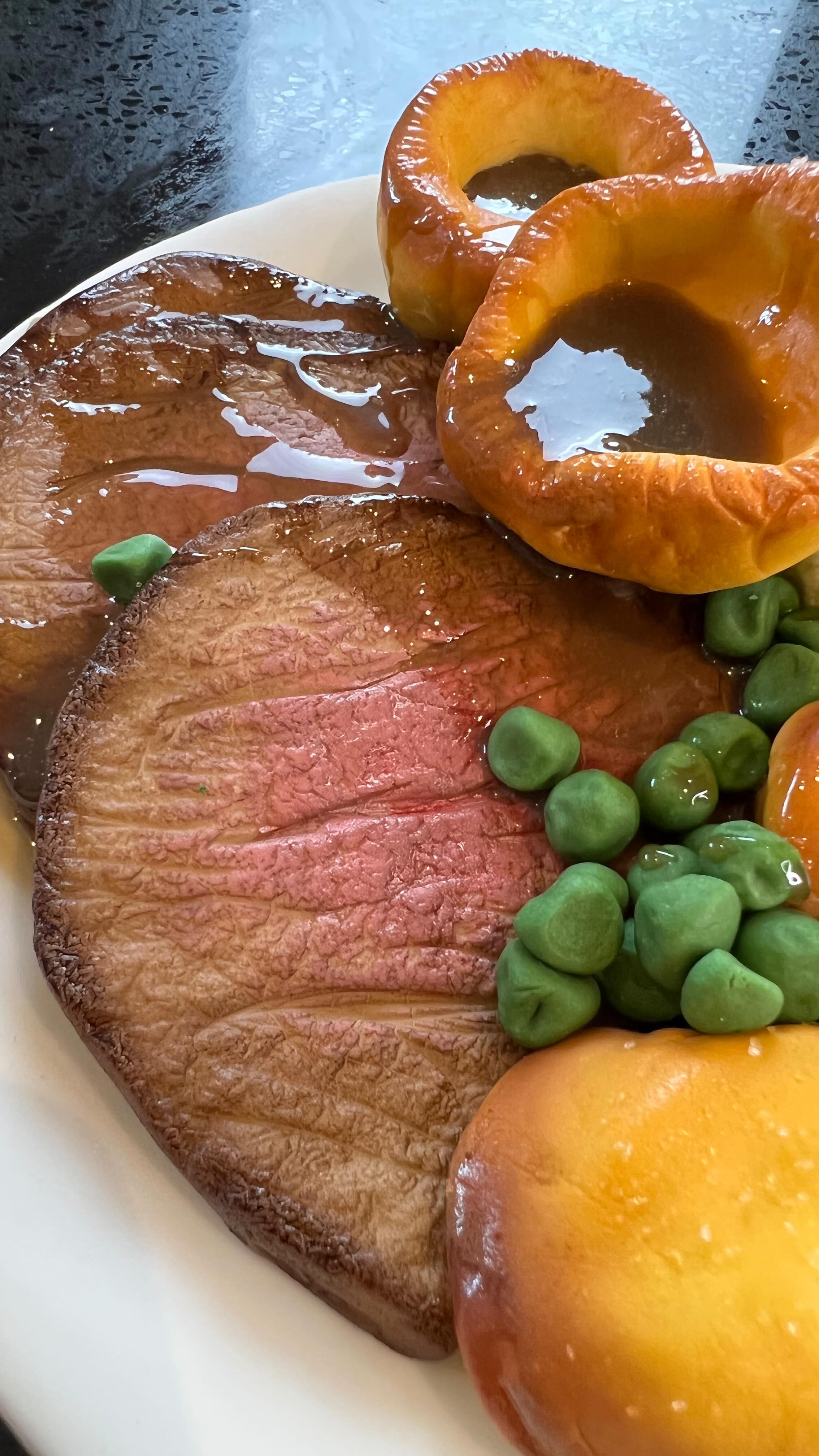 Roast dinner cake! How I made each part has been posted on YouTube - check it out! ✌🏼🍽️