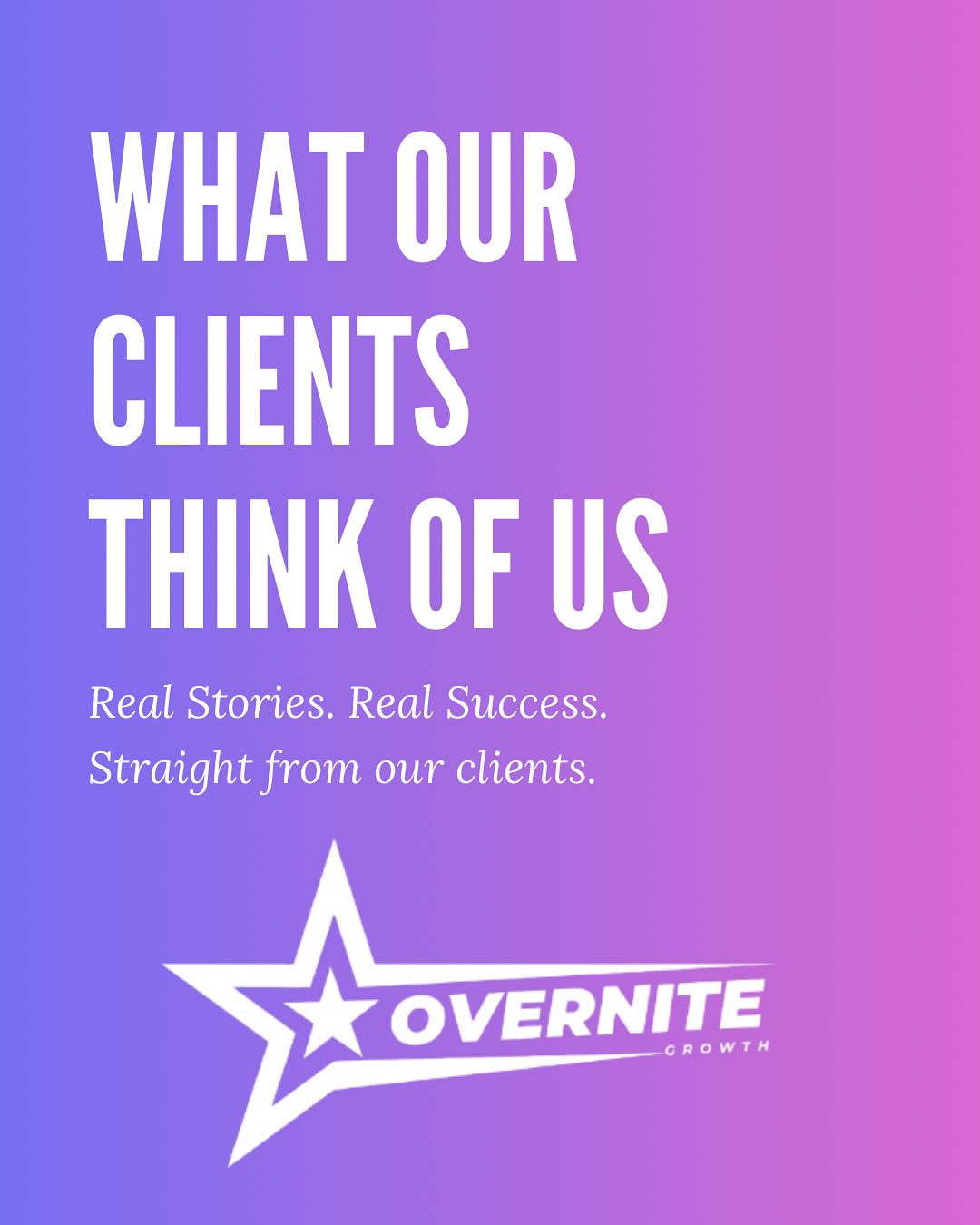 Overnite Growth is built on results — and the relationships behind them.
Our clients trust us to elevate their brands through data-driven strategy, creative execution, and a commitment to measurable growth.
These are their words.
This is our standard.
Ready to grow? Let’s talk.
#OverniteGrowth #ClientSuccess #MarketingAgency #DigitalMarketingExperts #BrandGrowth #StrategicMarketing #MarketingThatWorks #RealResults #SocialMediaMarketing #BusinessGrowth
